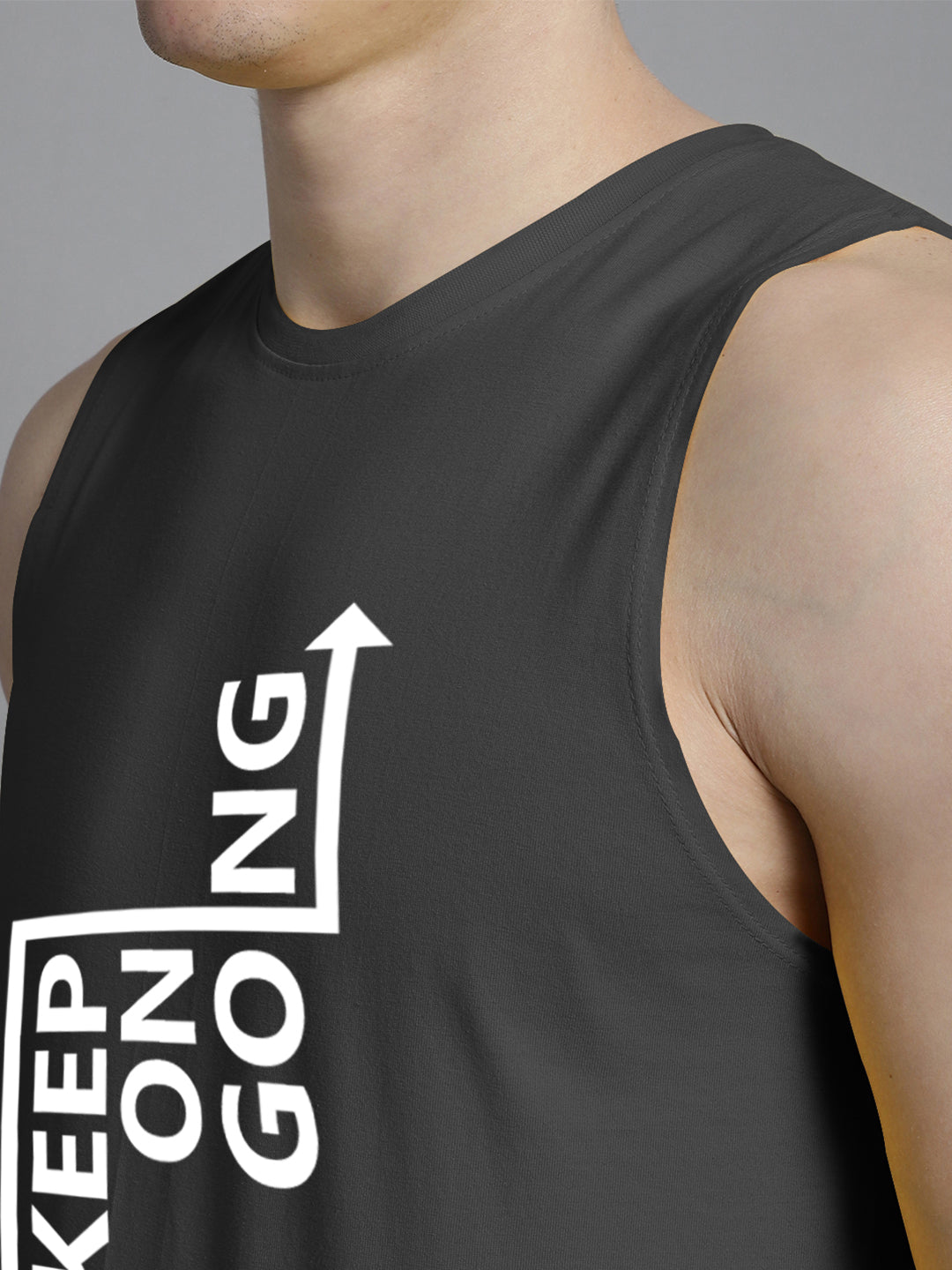 Fbar Keep On Going printed Pure Cotton Training Vest - Friskers