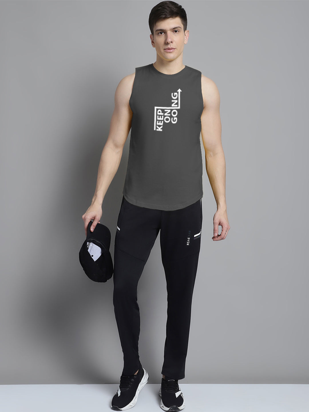 Fbar Keep On Going printed Pure Cotton Training Vest - Friskers