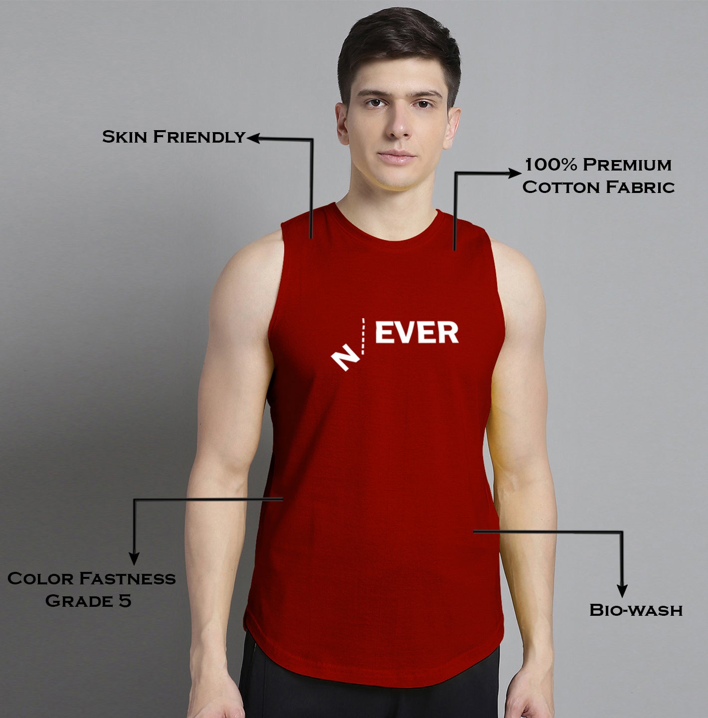 Fbar Never printed Pure Cotton Training Vest - Friskers
