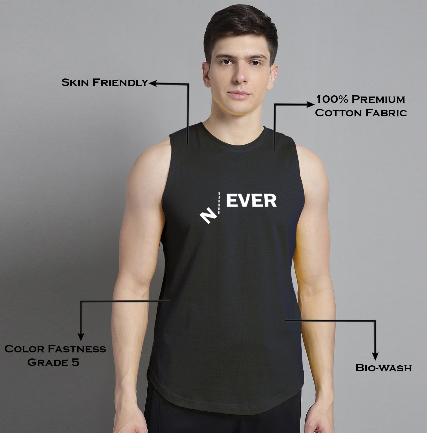Fbar Never printed Pure Cotton Training Vest - Friskers