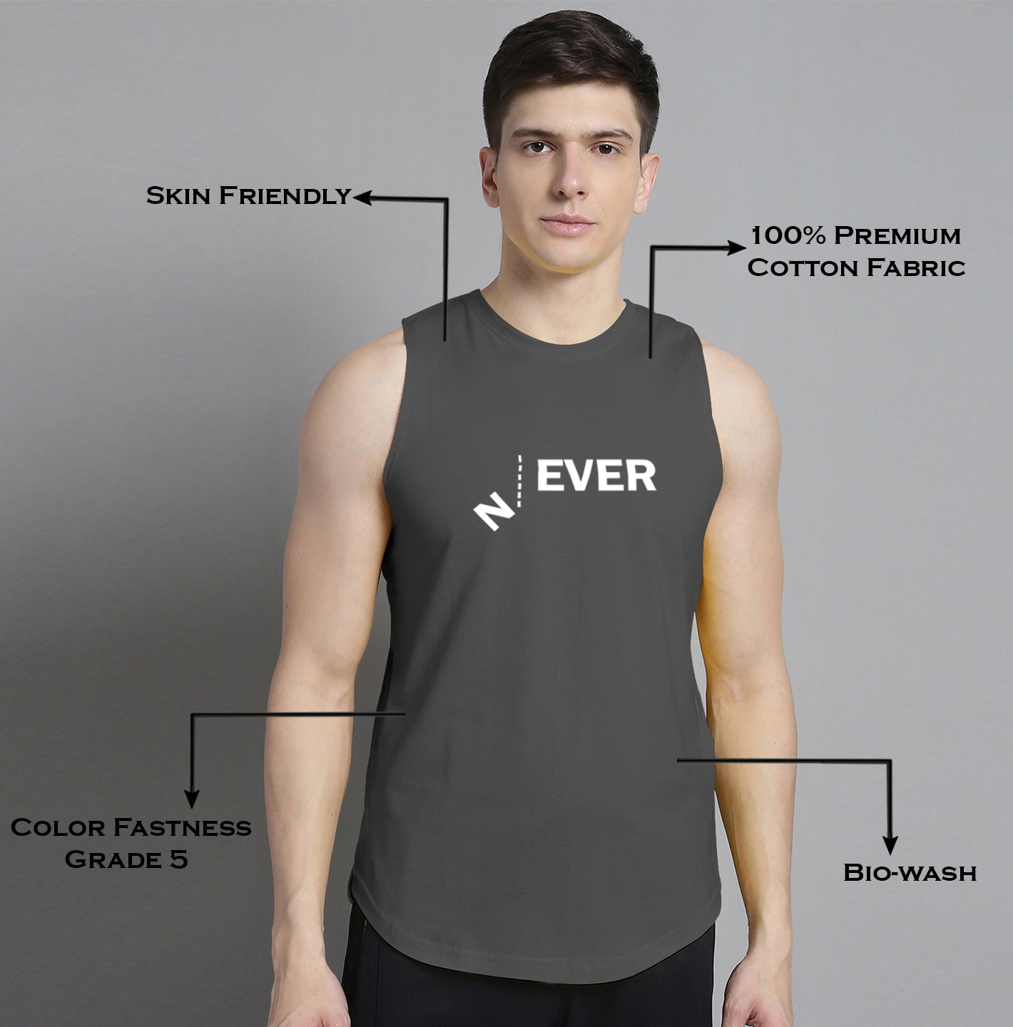 Fbar Never printed Pure Cotton Training Vest - Friskers