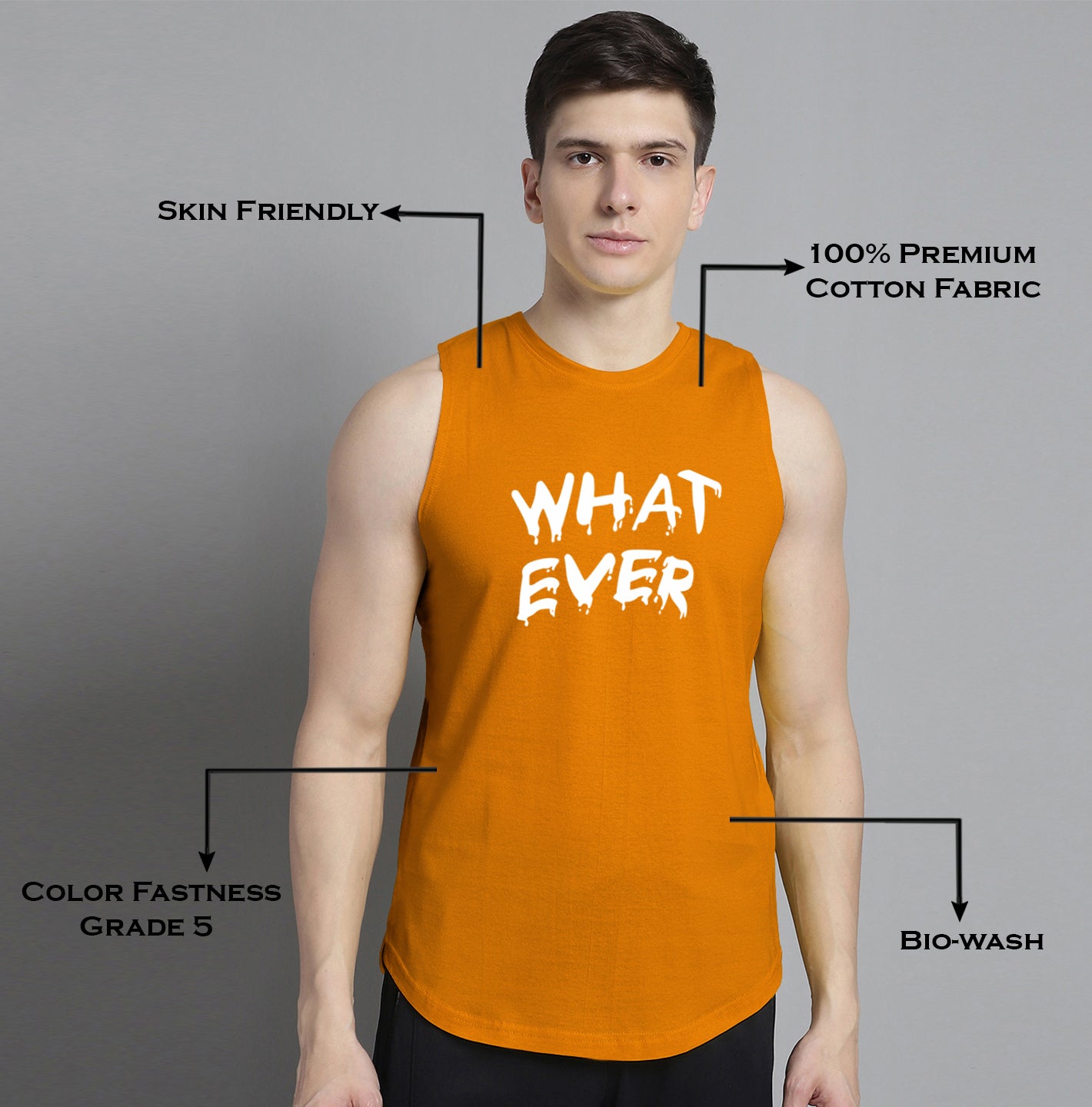 Fbar What Ever printed Pure Cotton Training Vest - Friskers