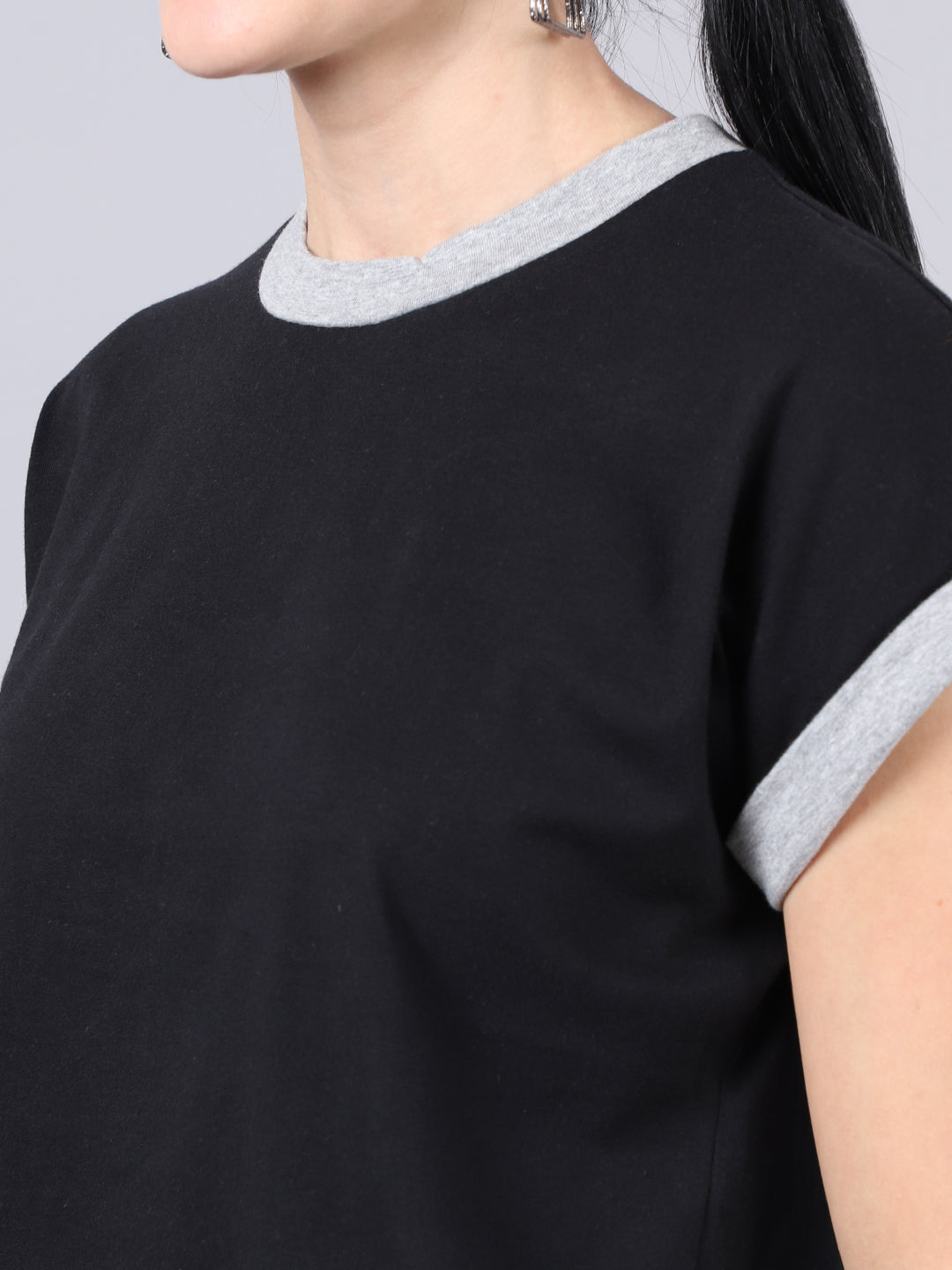 Fbar Women's Casual Boxy Cotton T-Shirt - Friskers