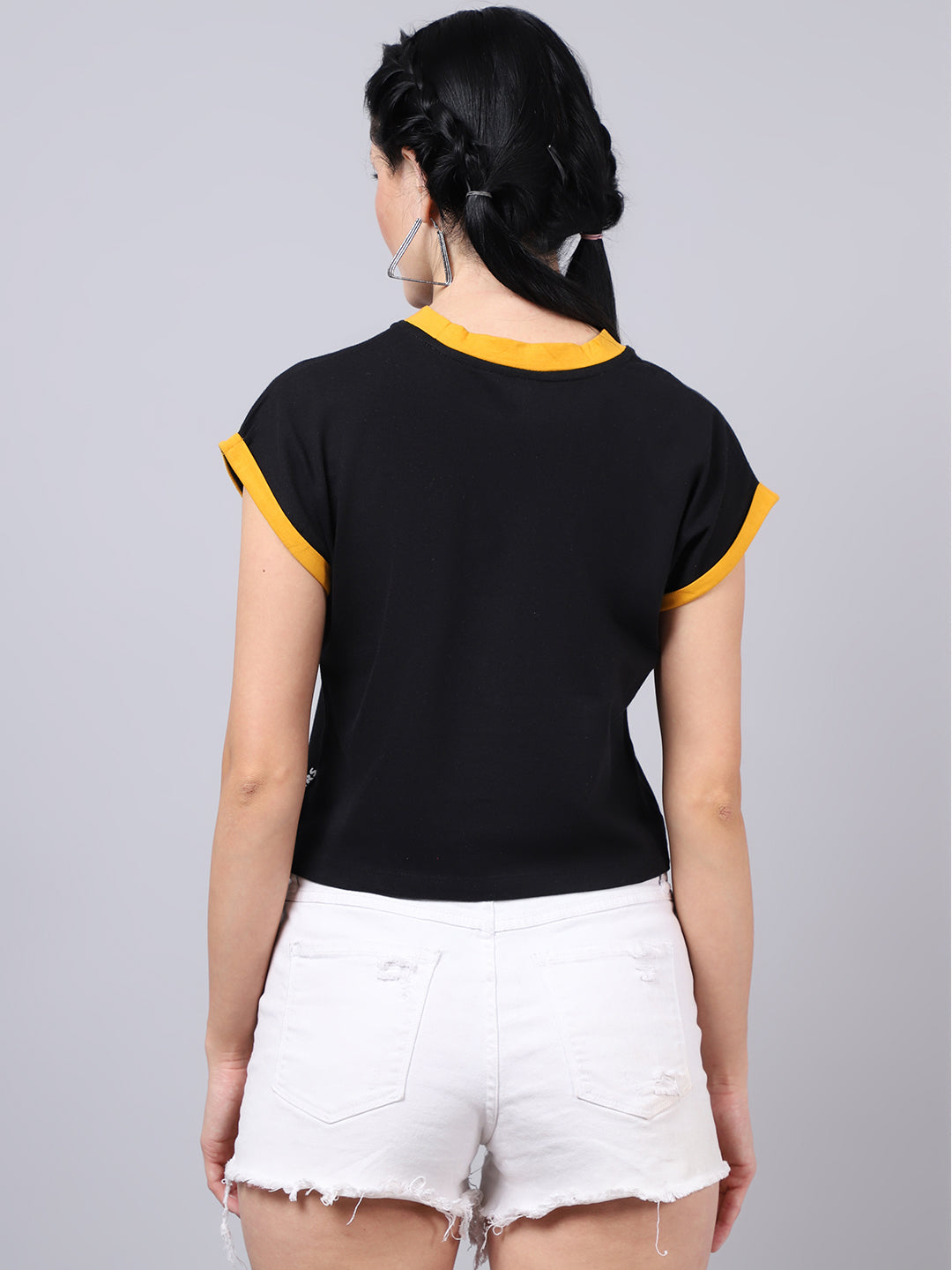 Fbar Women's Casual Boxy Cotton T-Shirt - Friskers