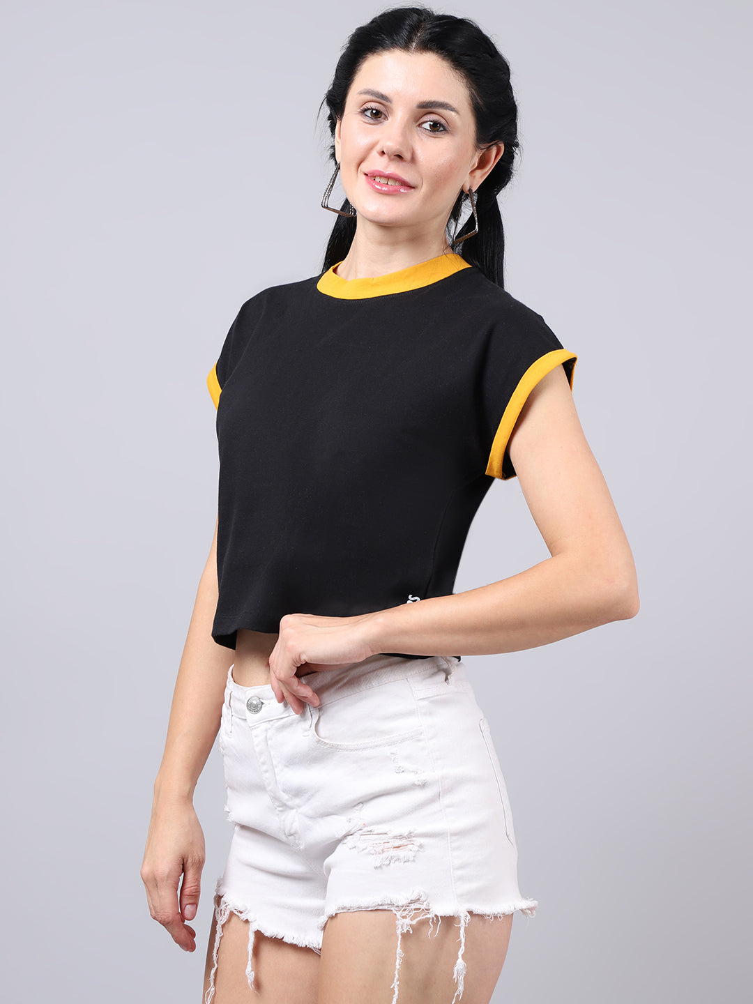 Fbar Women's Casual Boxy Cotton T-Shirt - Friskers