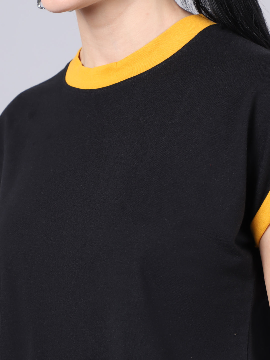 Fbar Women's Casual Boxy Cotton T-Shirt - Friskers