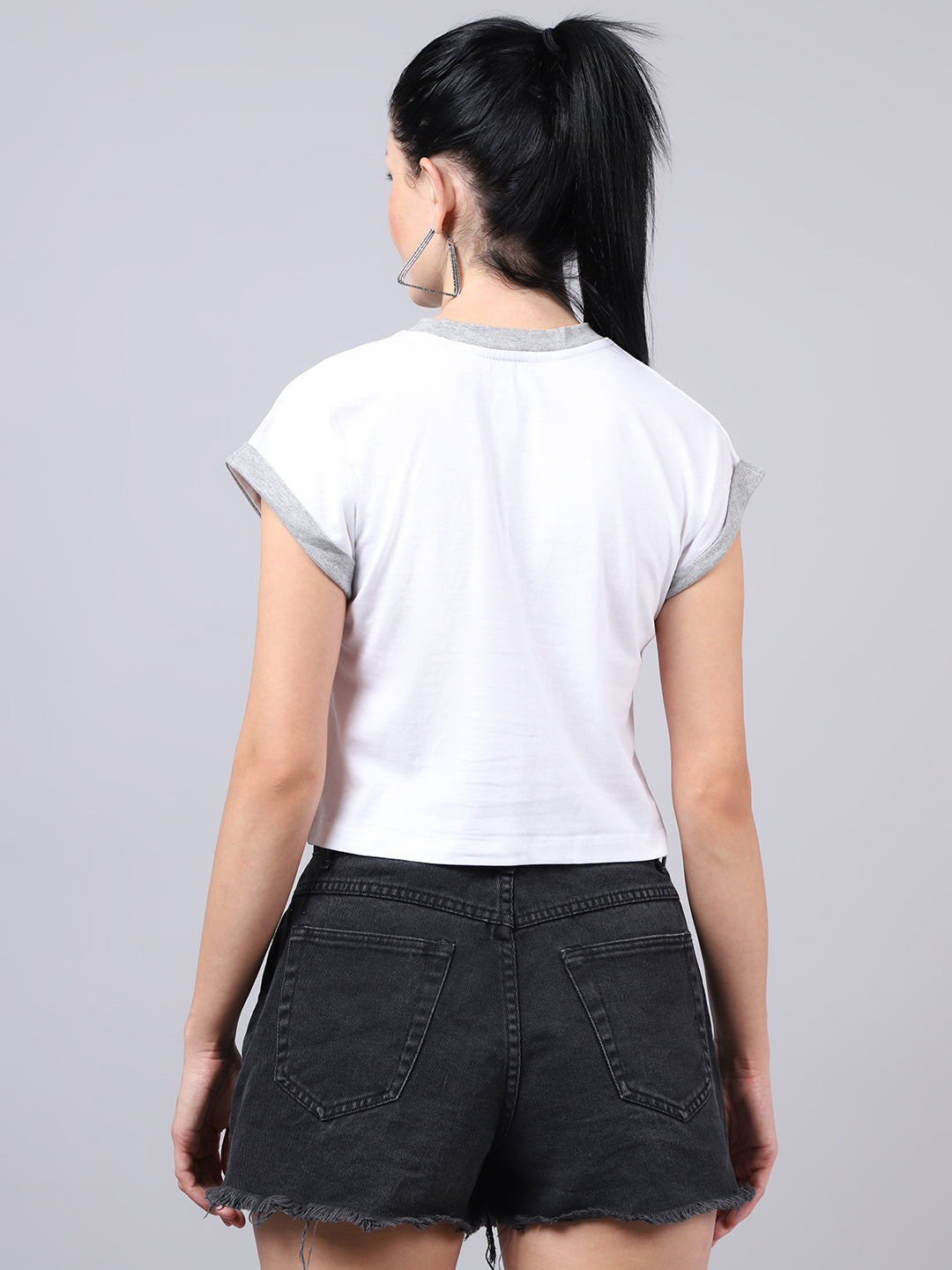 Fbar Women's Casual Boxy Cotton T-Shirt - Friskers