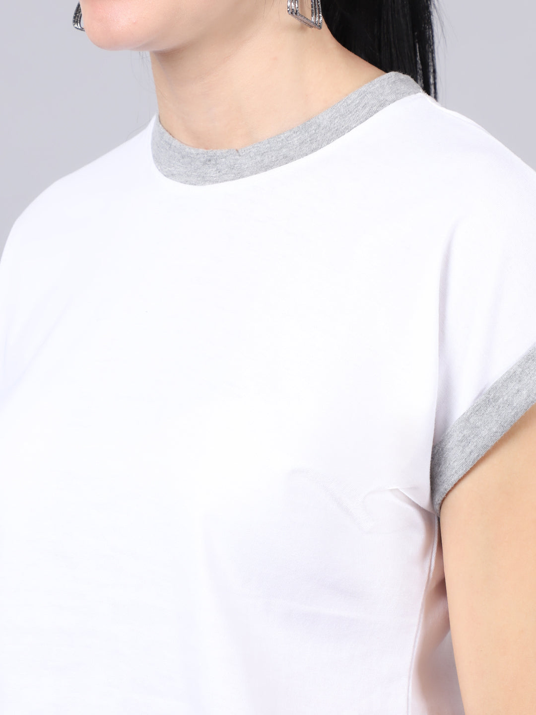 Fbar Women's Casual Boxy Cotton T-Shirt - Friskers