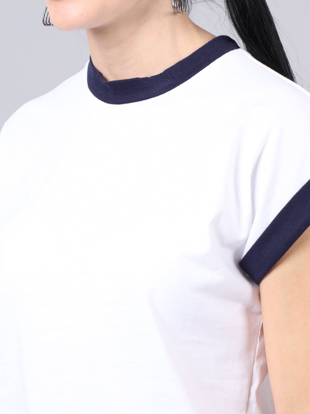 Fbar Women's Casual Boxy Cotton T-Shirt - Friskers