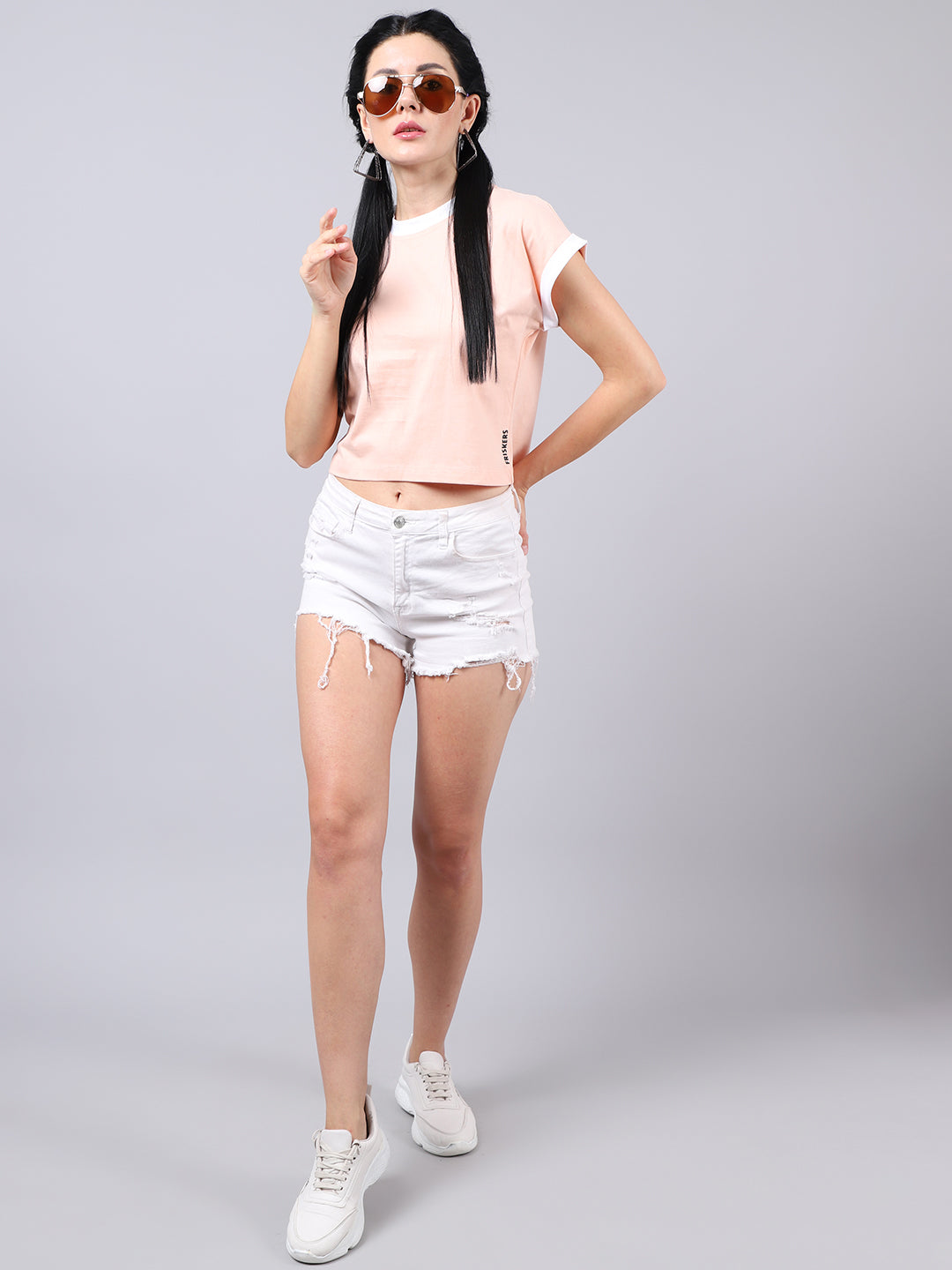 Fbar Women's Casual Boxy Cotton T-Shirt - Friskers