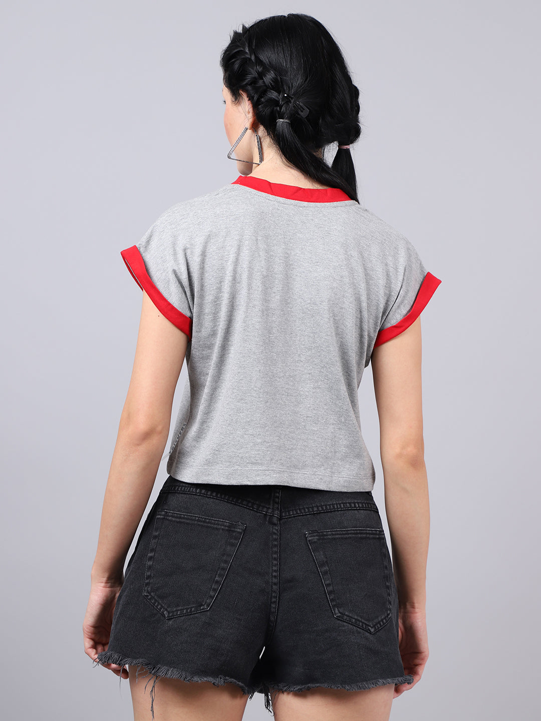 Fbar Women's Casual Boxy Cotton T-Shirt - Friskers