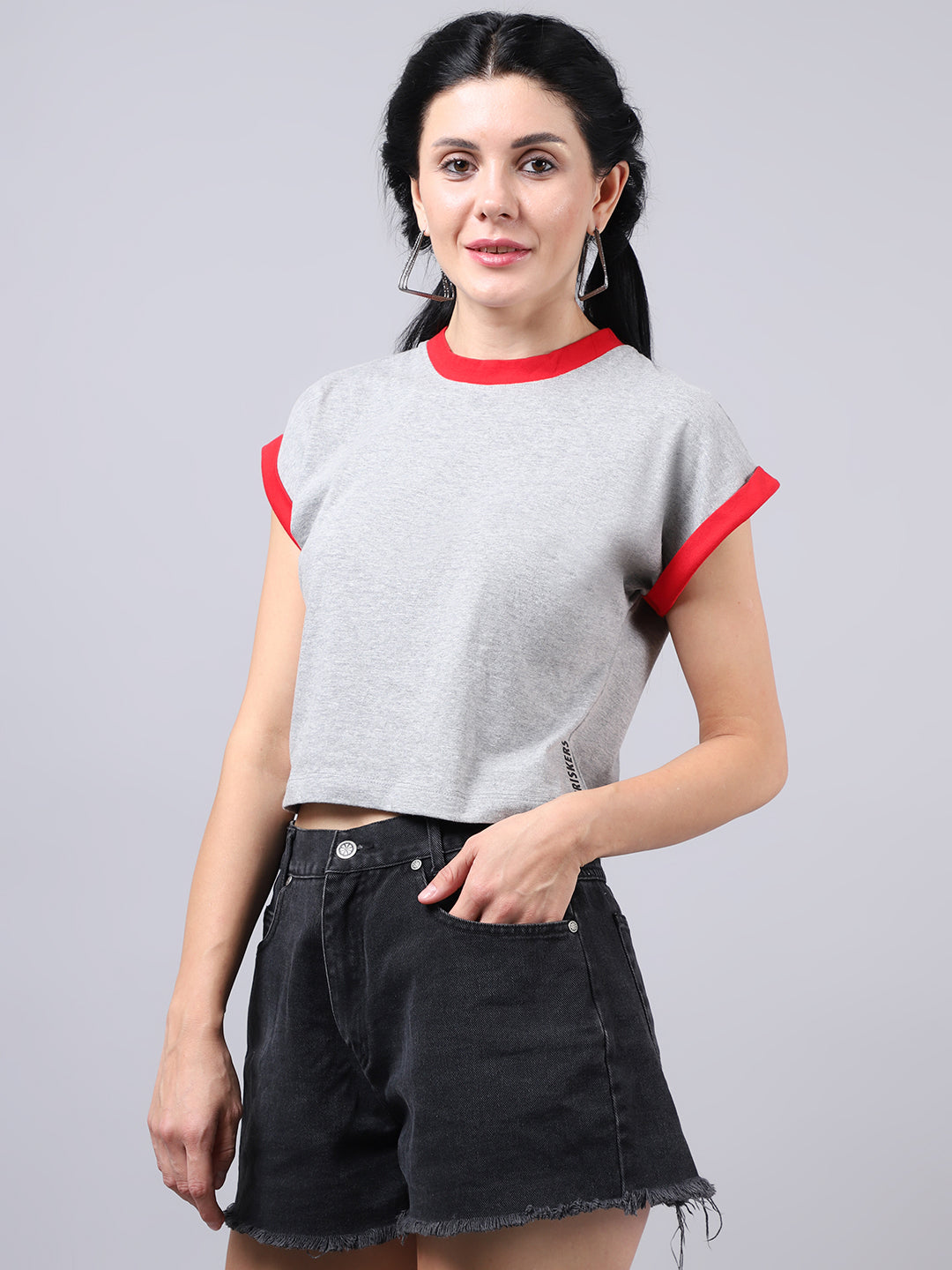 Fbar Women's Casual Boxy Cotton T-Shirt - Friskers