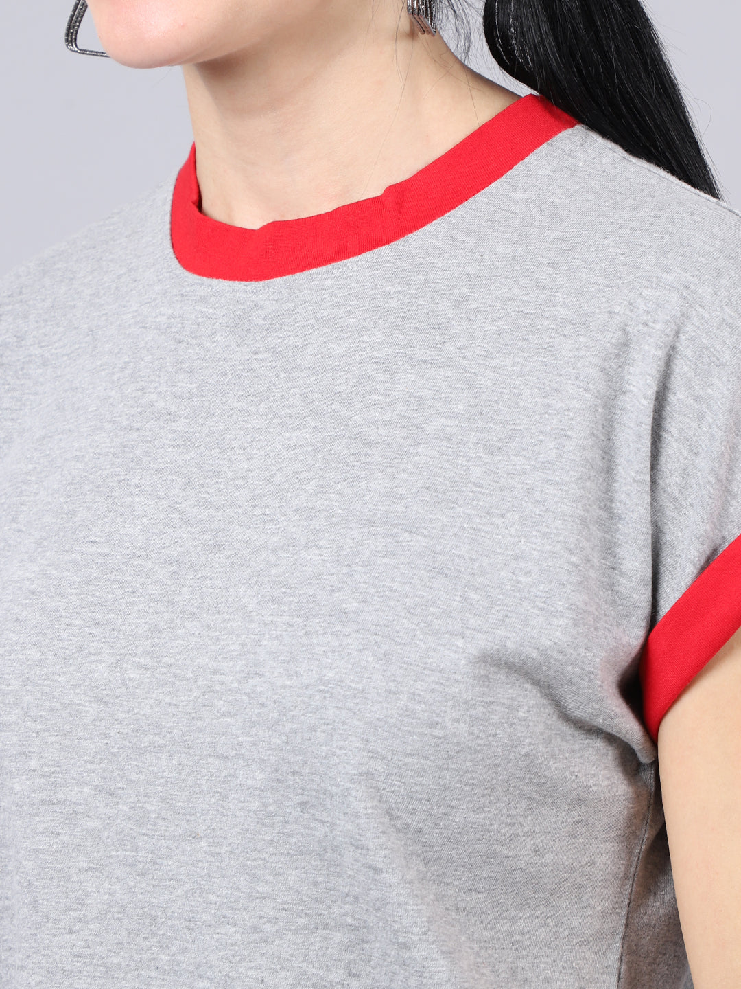 Fbar Women's Casual Boxy Cotton T-Shirt - Friskers