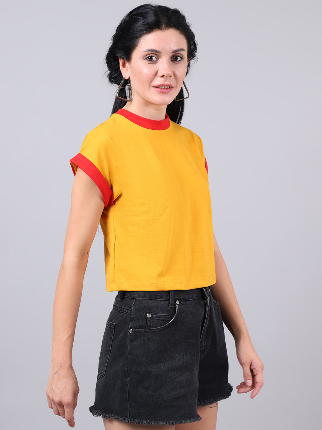 Fbar Women's Casual Boxy Cotton T-Shirt - Friskers