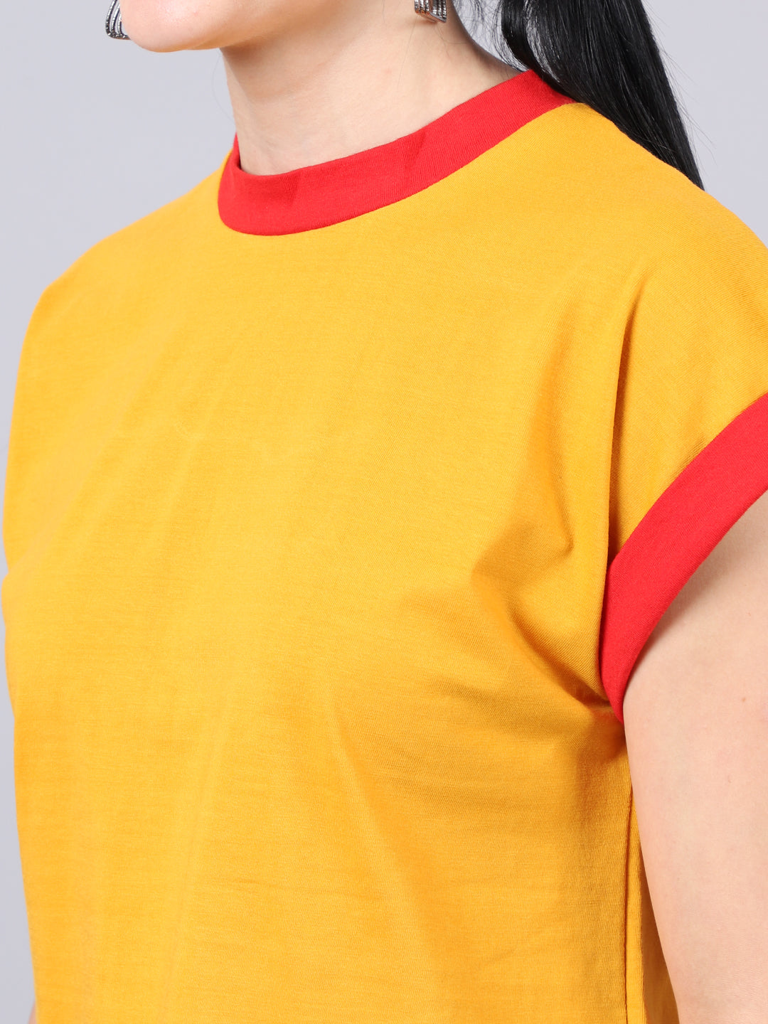 Fbar Women's Casual Boxy Cotton T-Shirt - Friskers