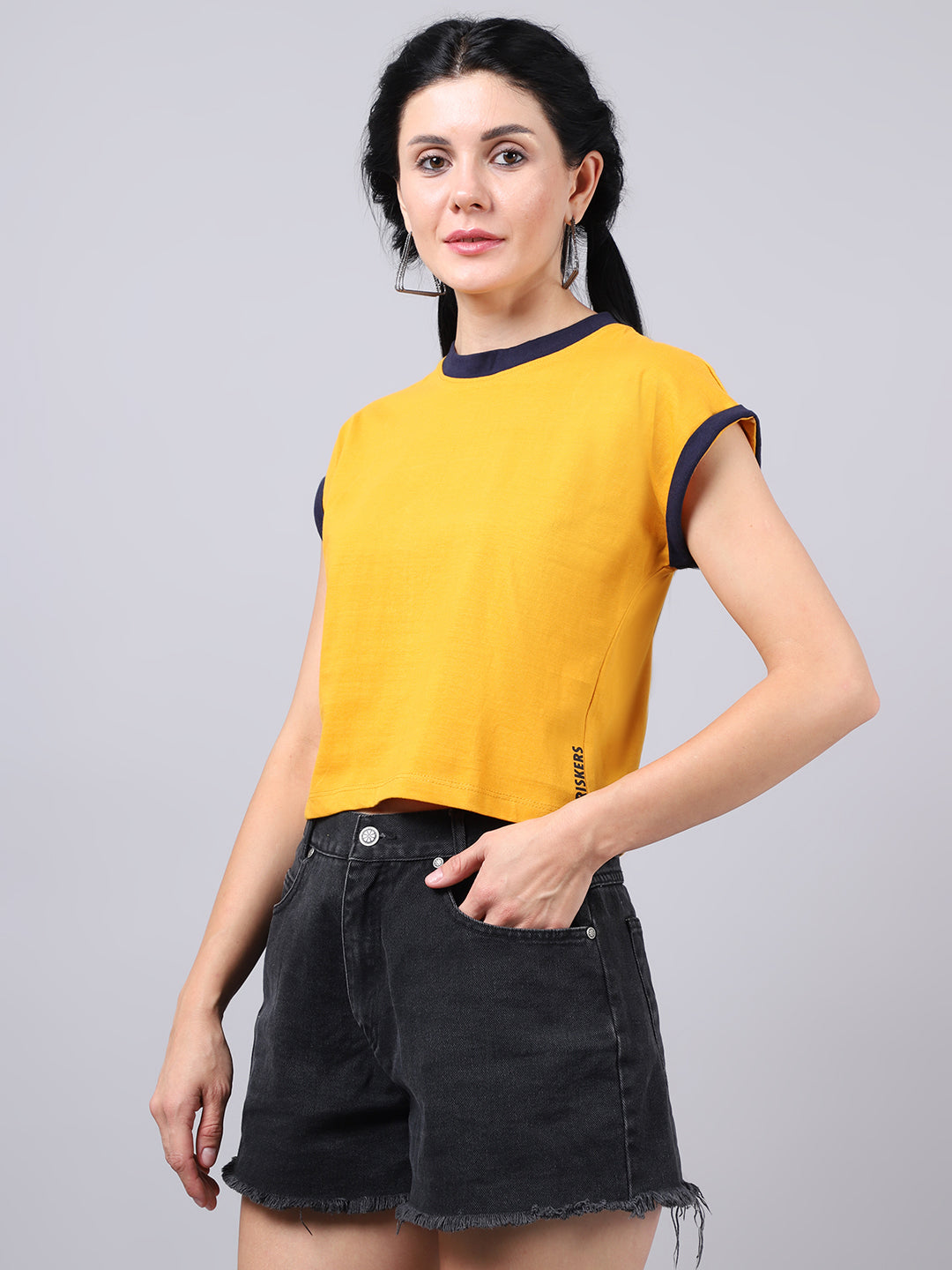 Fbar Women's Casual Boxy Cotton T-Shirt - Friskers