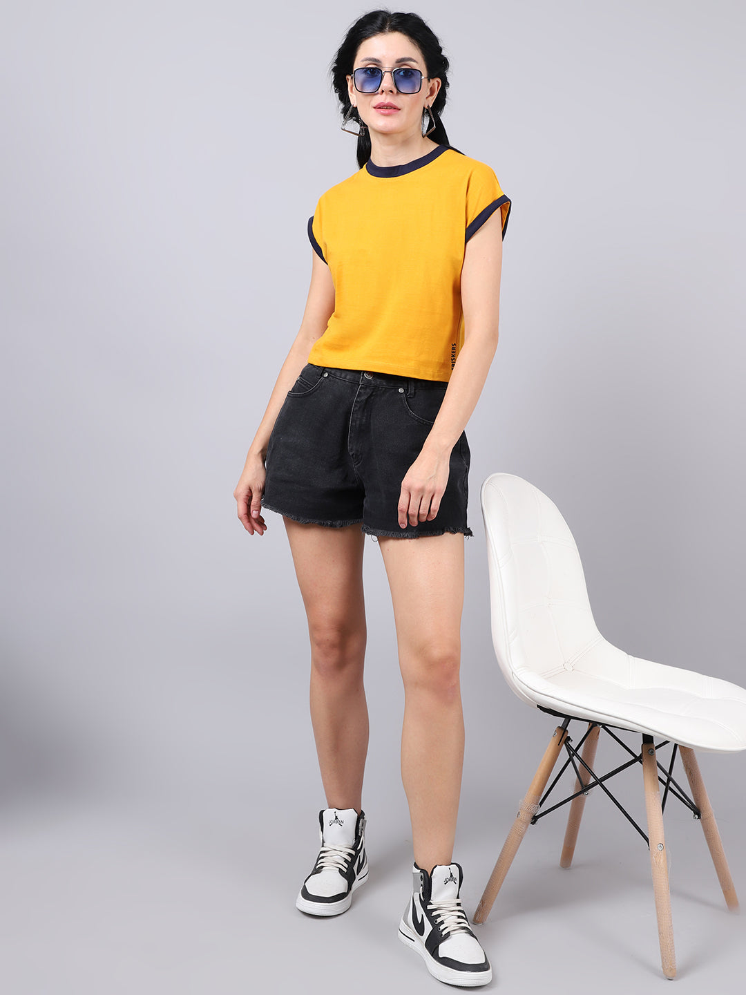 Fbar Women's Casual Boxy Cotton T-Shirt - Friskers