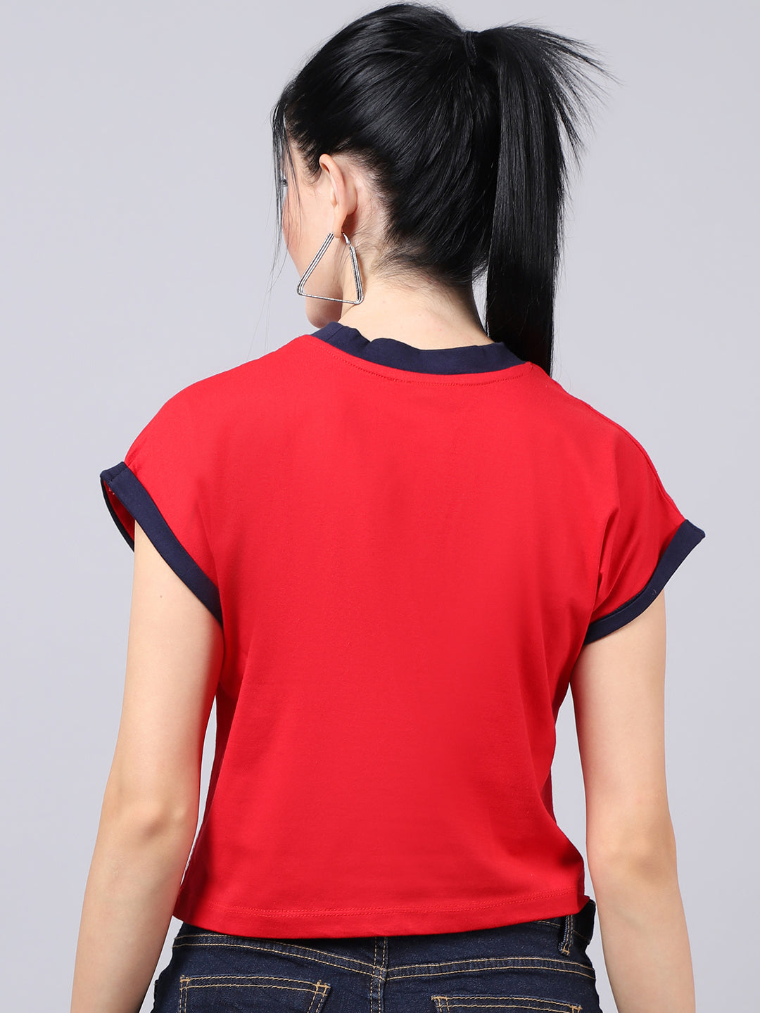 Fbar Women's Spectacles Printed Cotton T-Shirt - Friskers