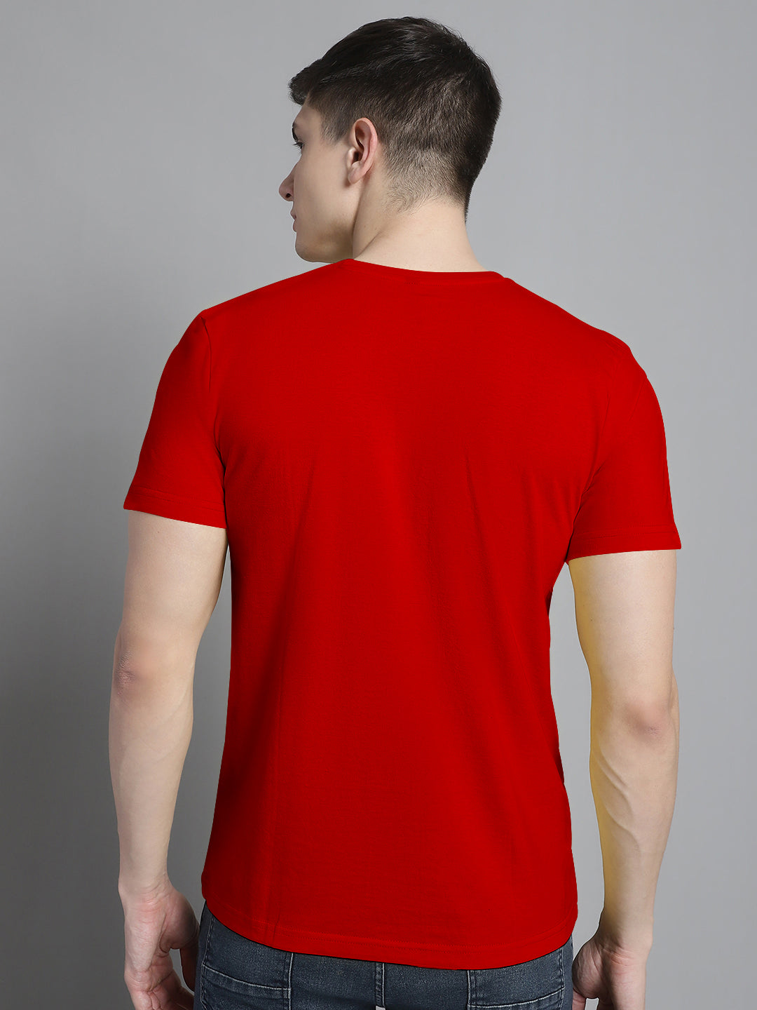 Fbar Solid Half sleeves round neck T-shirt - Friskers