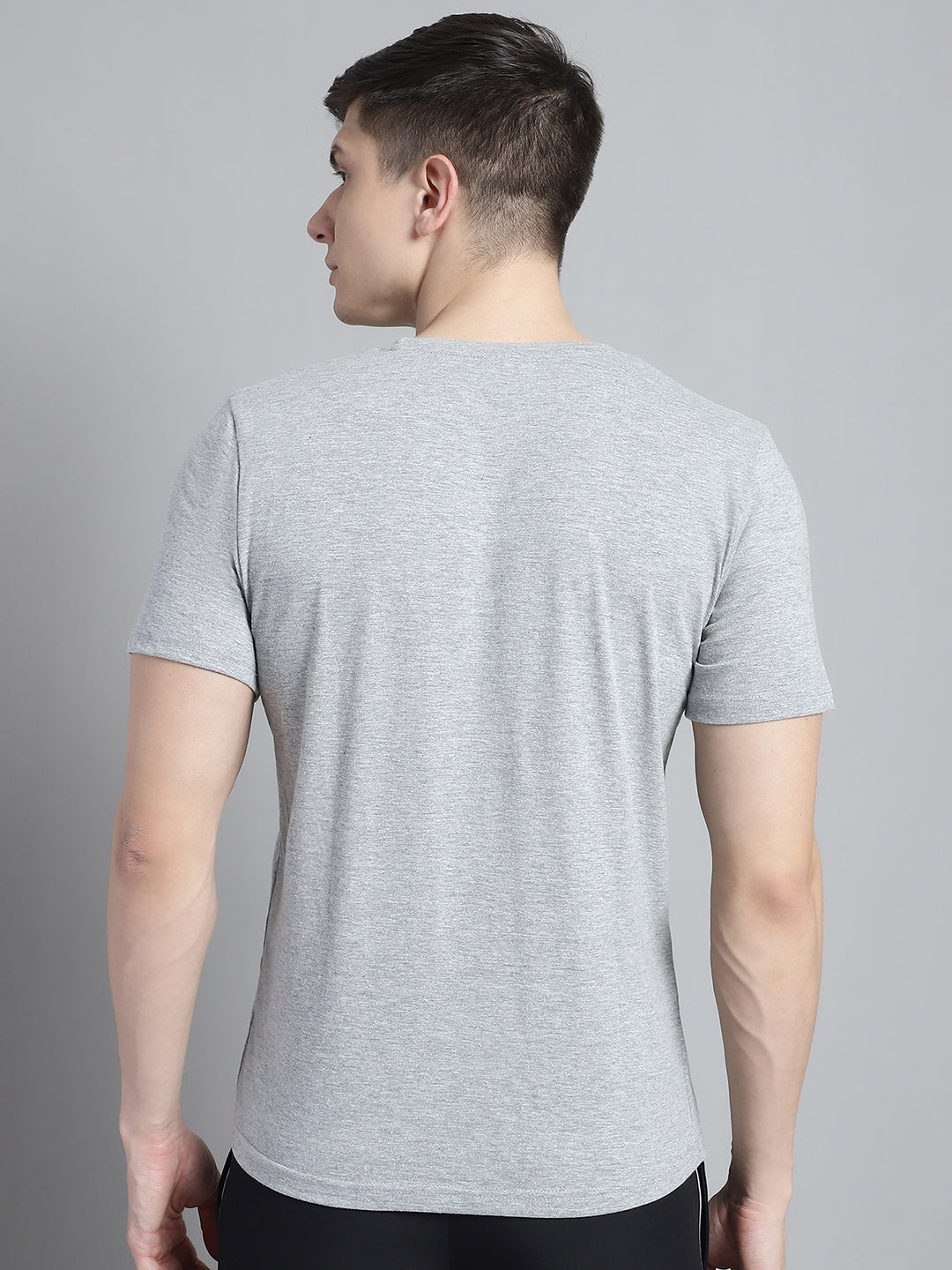 Fbar Solid Half sleeves round neck T-shirt - Friskers