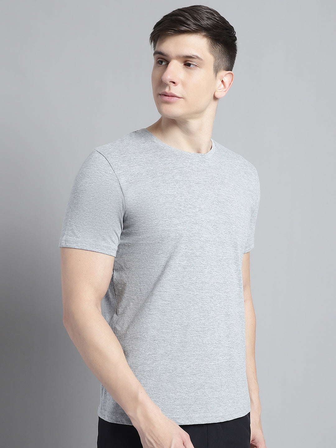 Fbar Solid Half sleeves round neck T-shirt - Friskers