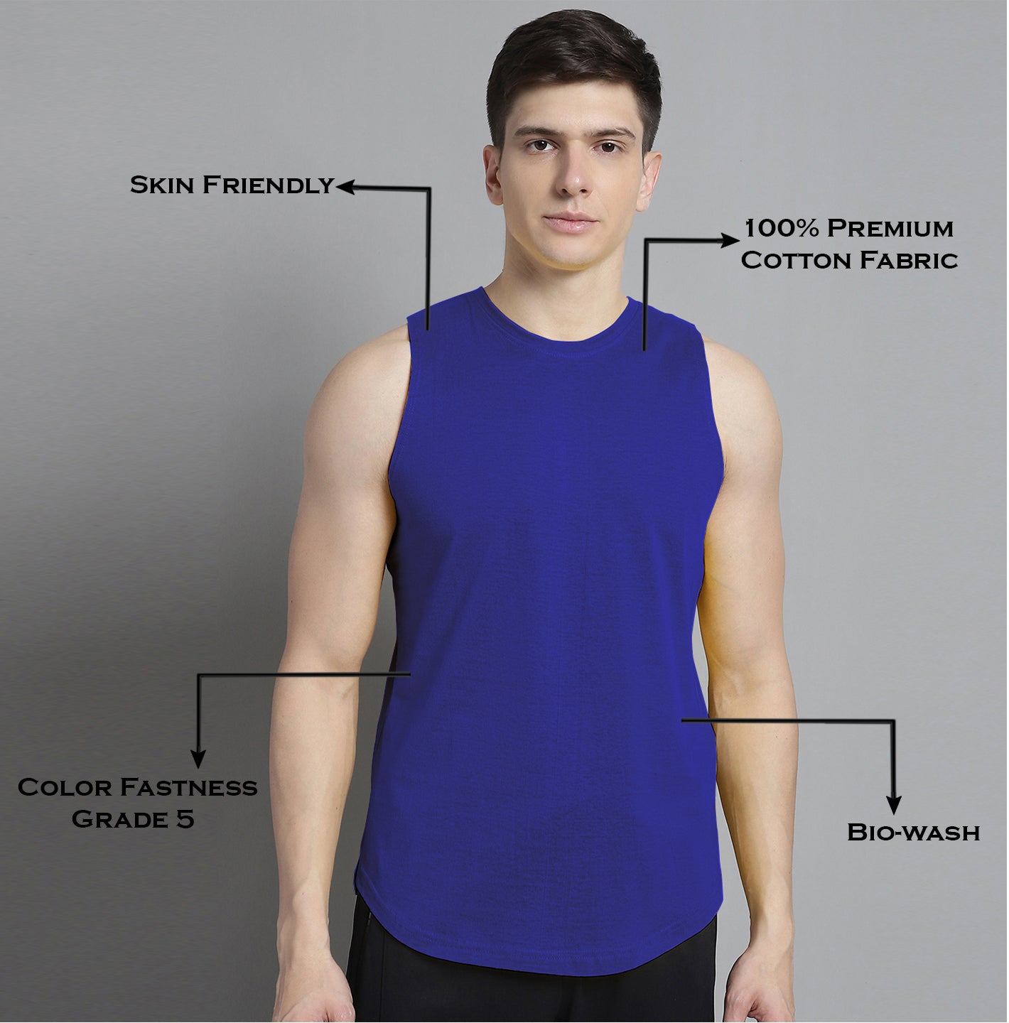 Fbar Solid Half sleeves round neck T-shirt - Friskers