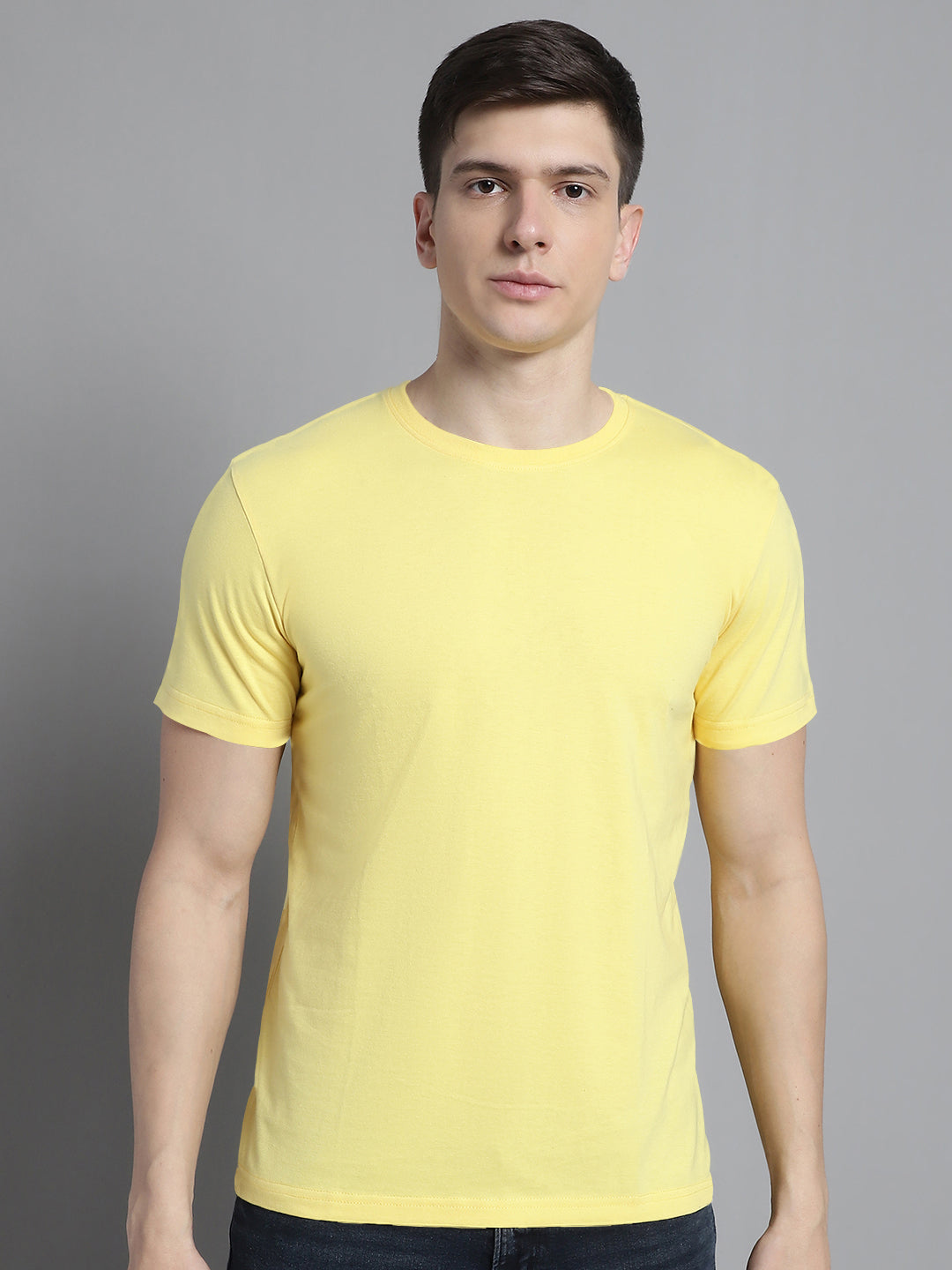 Fbar Solid Half sleeves round neck T-shirt - Friskers