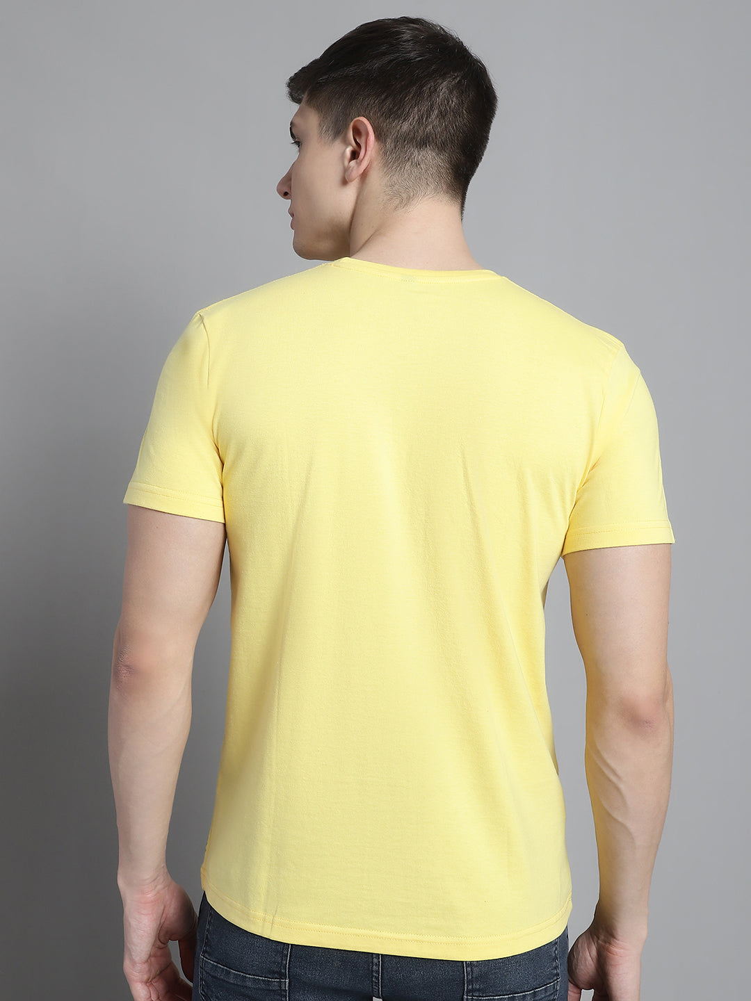 Fbar Solid Half sleeves round neck T-shirt - Friskers