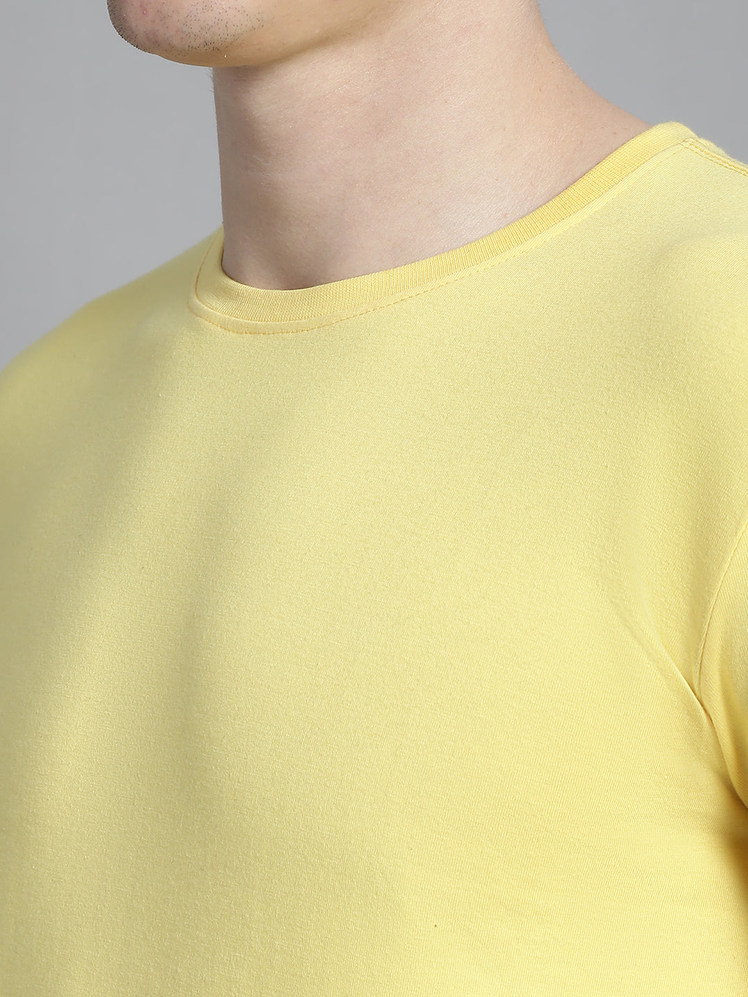 Fbar Solid Half sleeves round neck T-shirt - Friskers