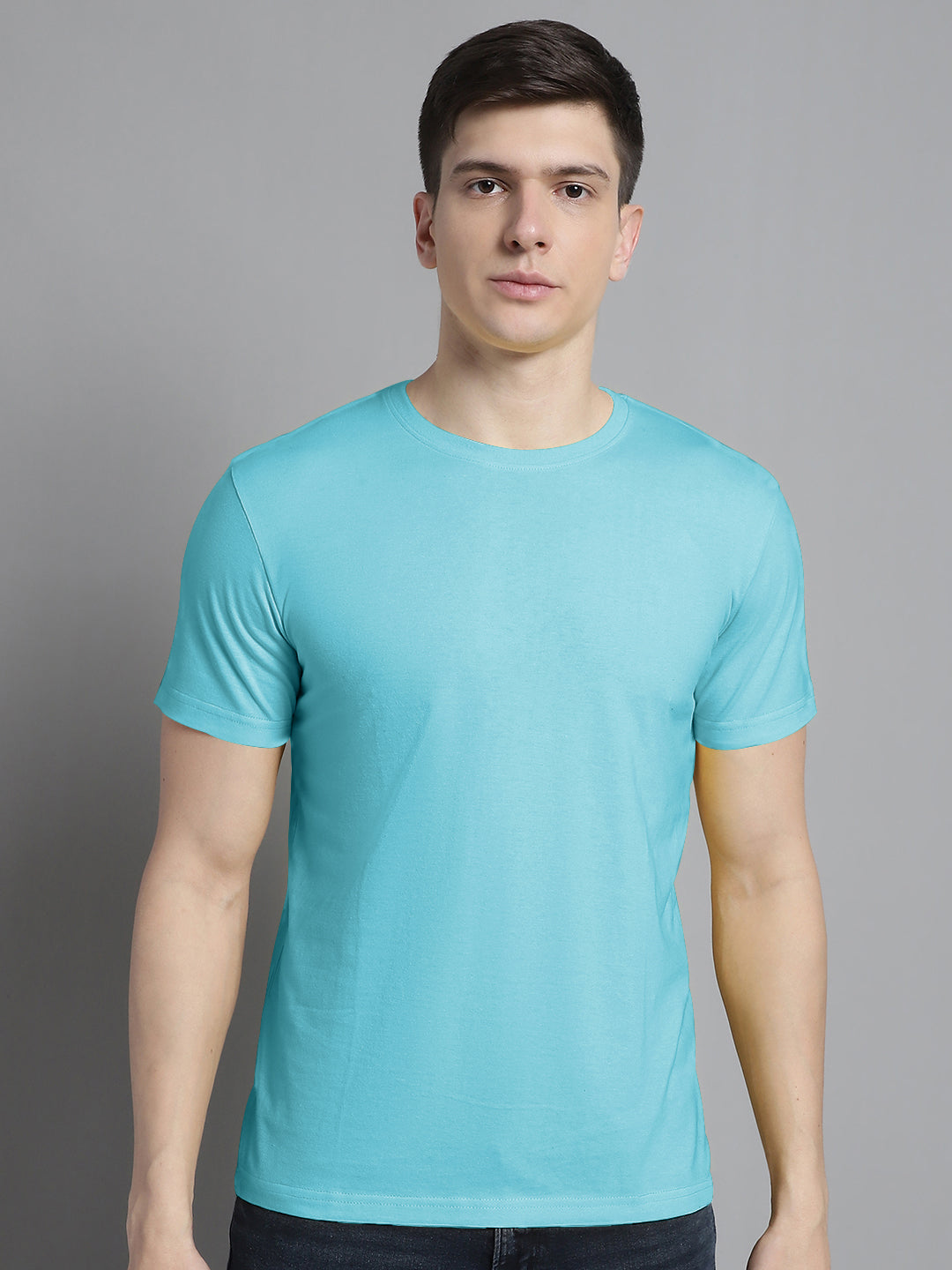 Fbar Solid Half sleeves round neck T-shirt - Friskers