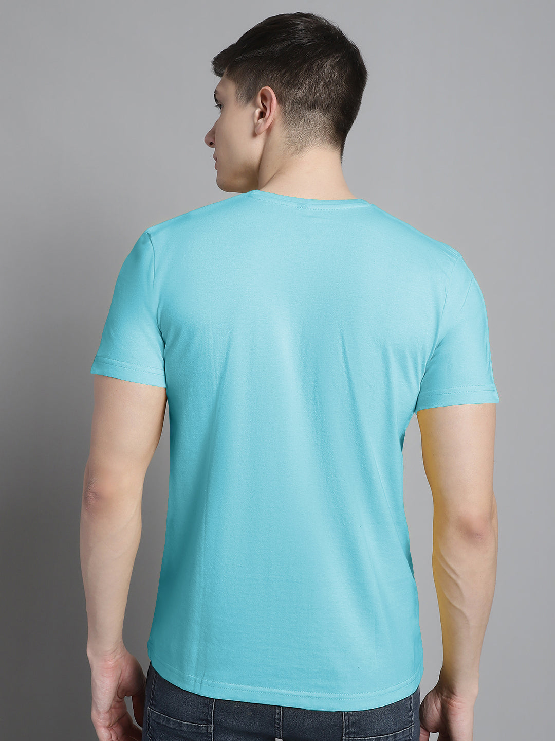 Fbar Solid Half sleeves round neck T-shirt - Friskers