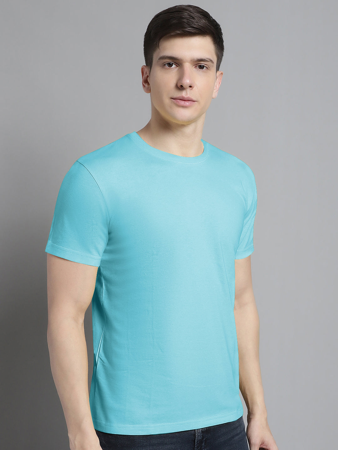 Fbar Solid Half sleeves round neck T-shirt - Friskers