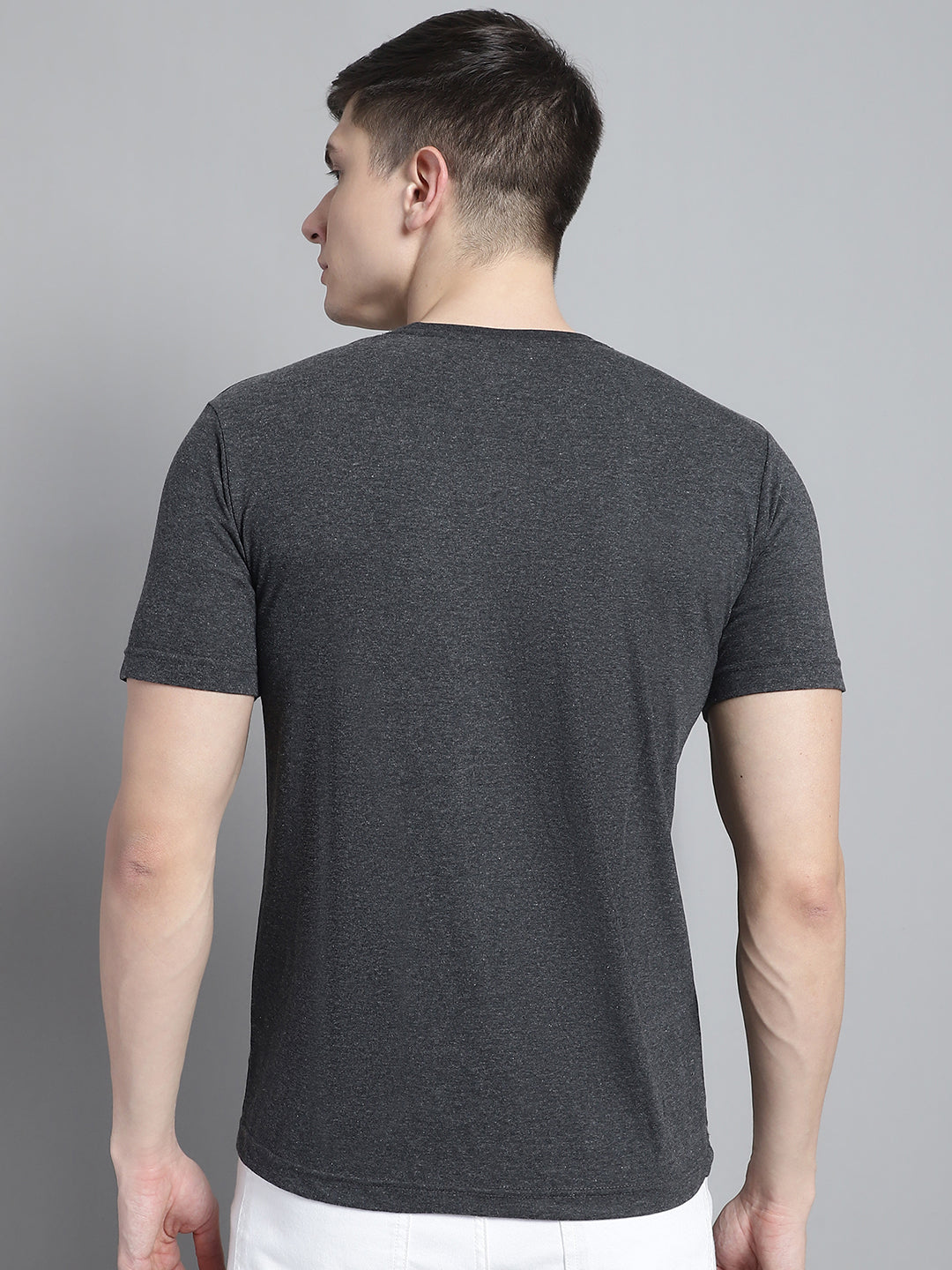 Fbar Solid Half sleeves round neck T-shirt - Friskers