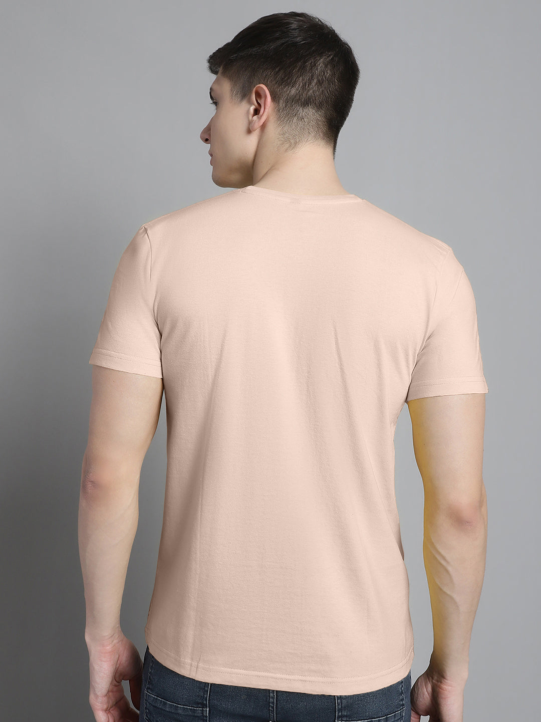 Fbar Solid Half sleeves round neck T-shirt - Friskers