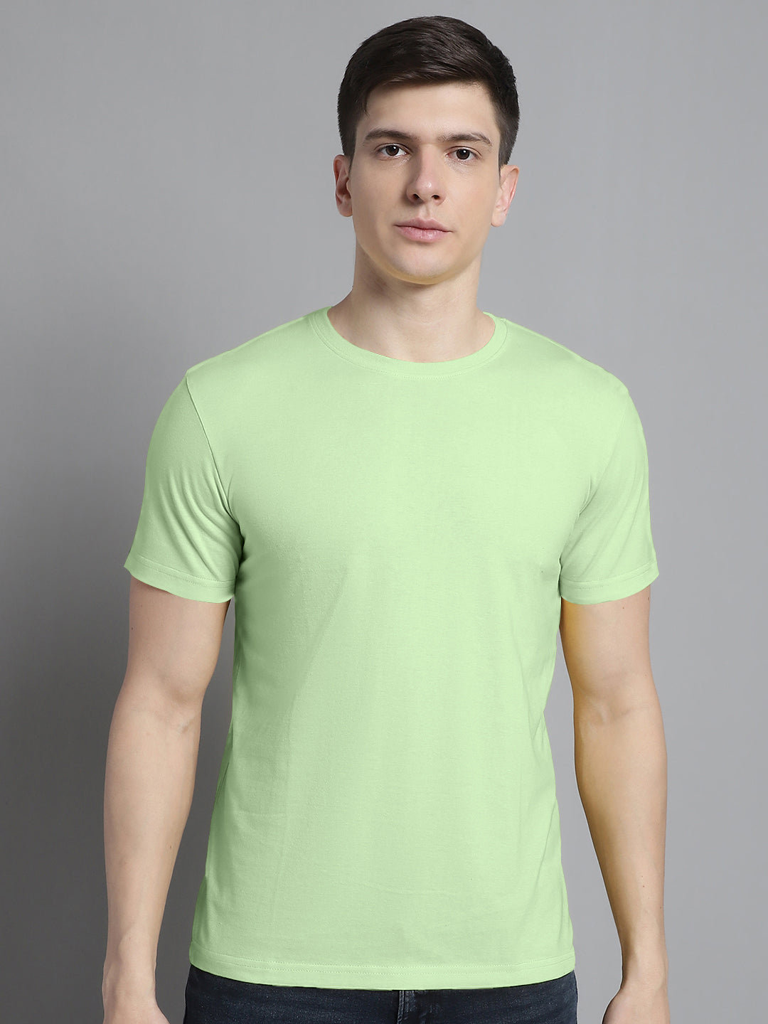 Fbar Solid Half sleeves round neck T-shirt - Friskers