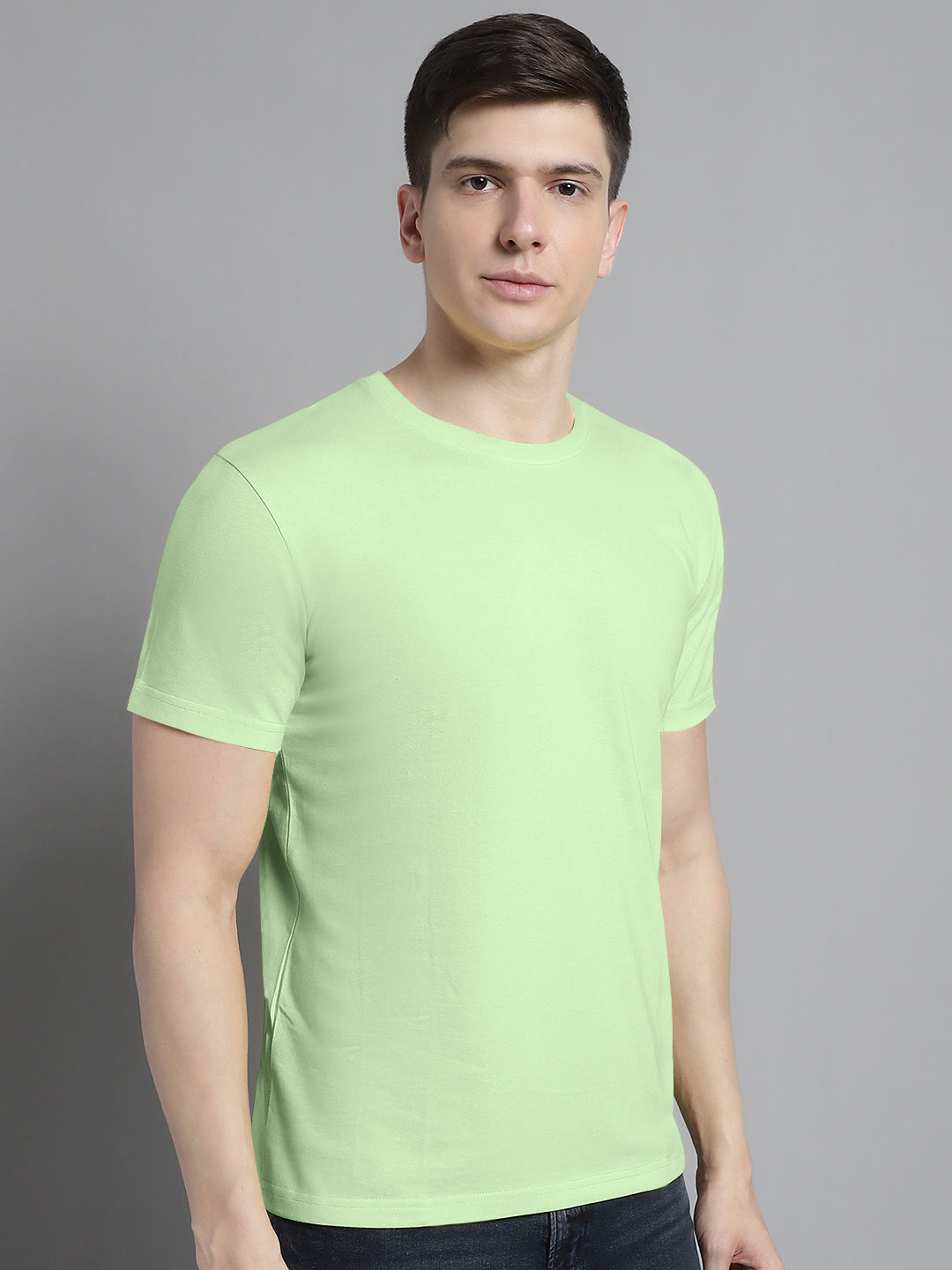 Fbar Solid Half sleeves round neck T-shirt - Friskers