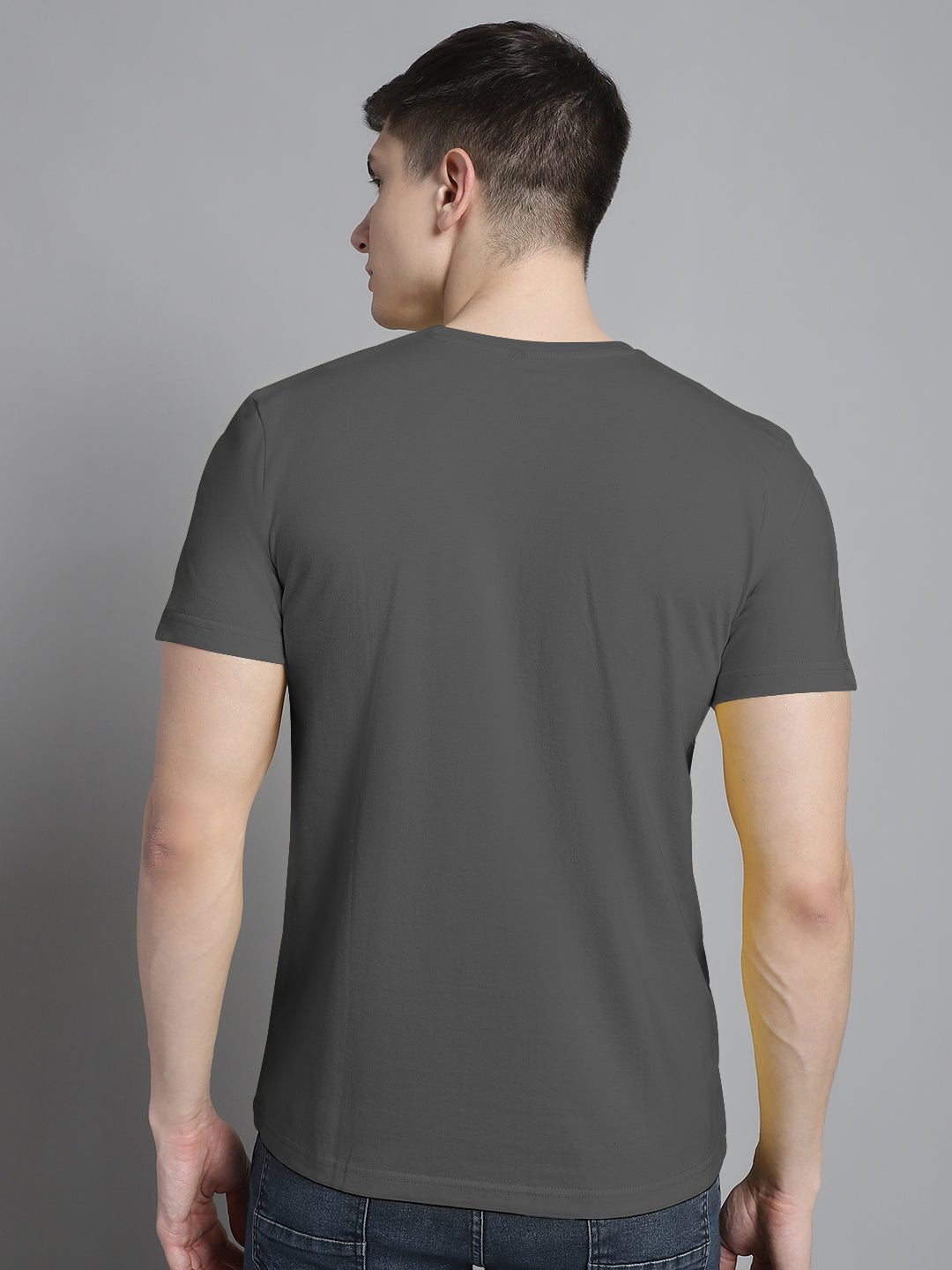 Fbar Solid Half sleeves round neck T-shirt - Friskers