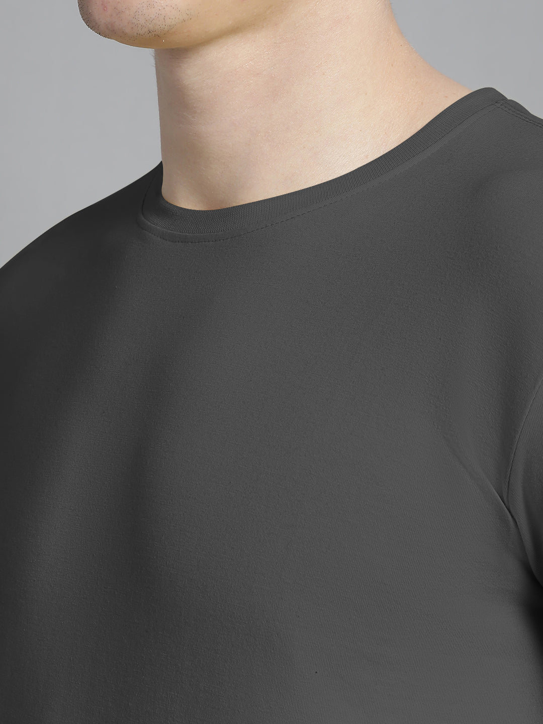 Fbar Solid Half sleeves round neck T-shirt - Friskers