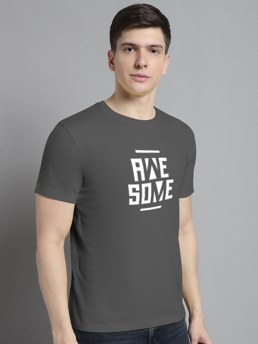 Fbar Awesome Cotton Round Neck T-Shirt - Friskers