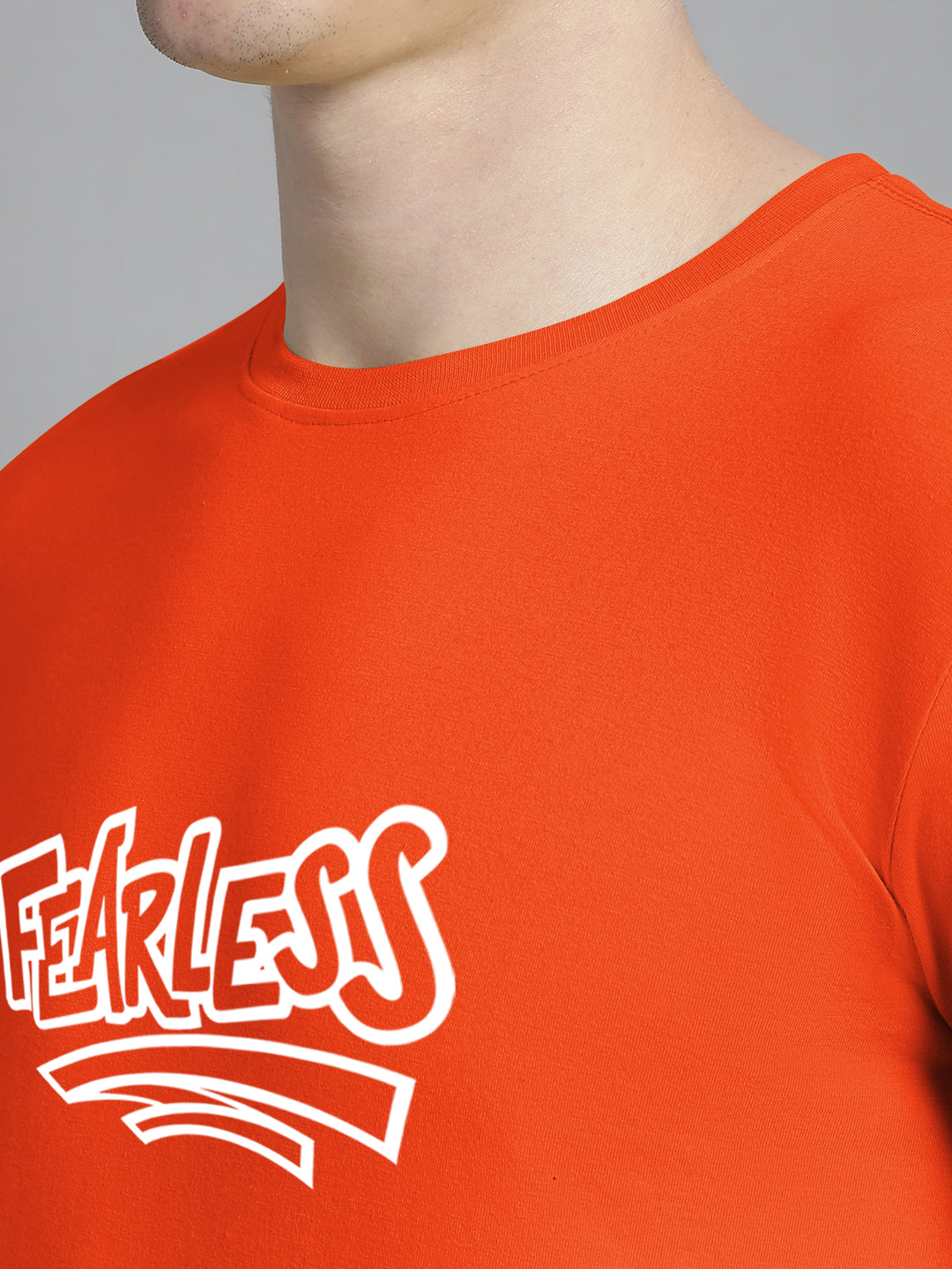 Fbar Fearless Cotton Round Neck T-Shirt - Friskers