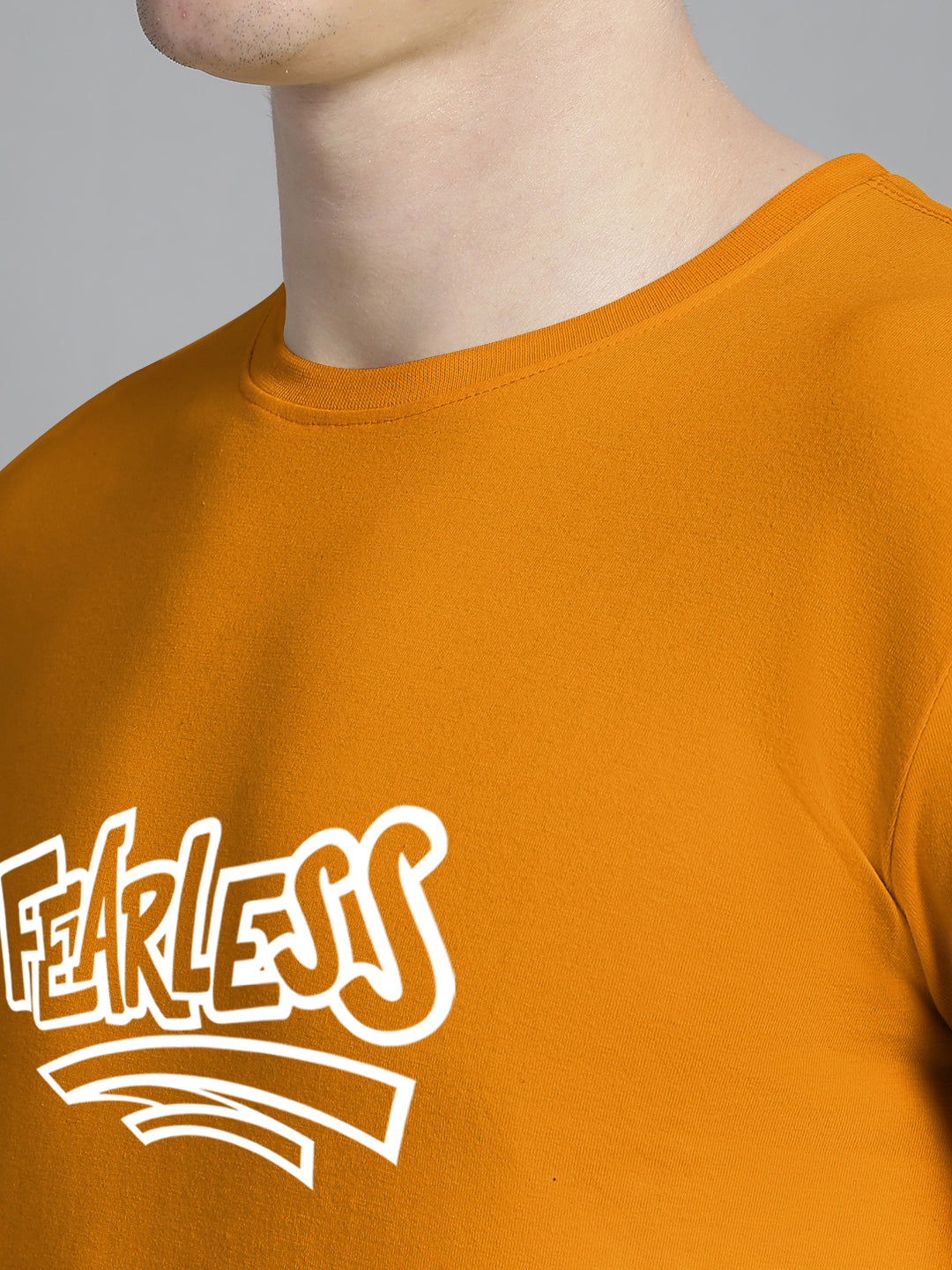 Fbar Fearless Cotton Round Neck T-Shirt - Friskers