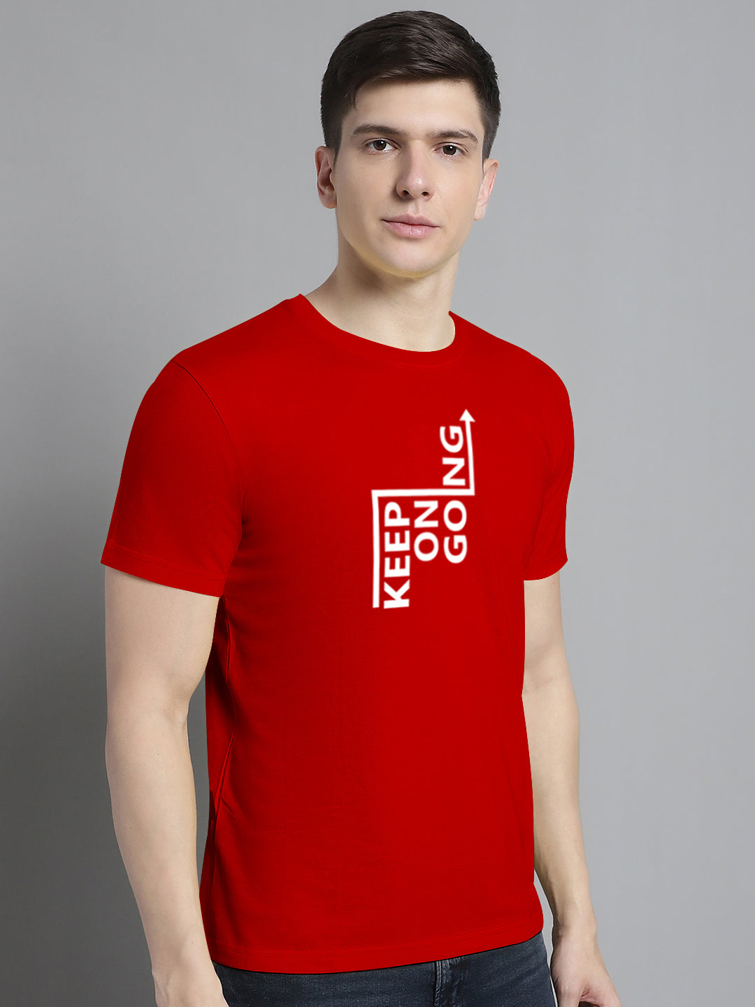 Fbar Keep On Going Cotton Round Neck T-Shirt - Friskers