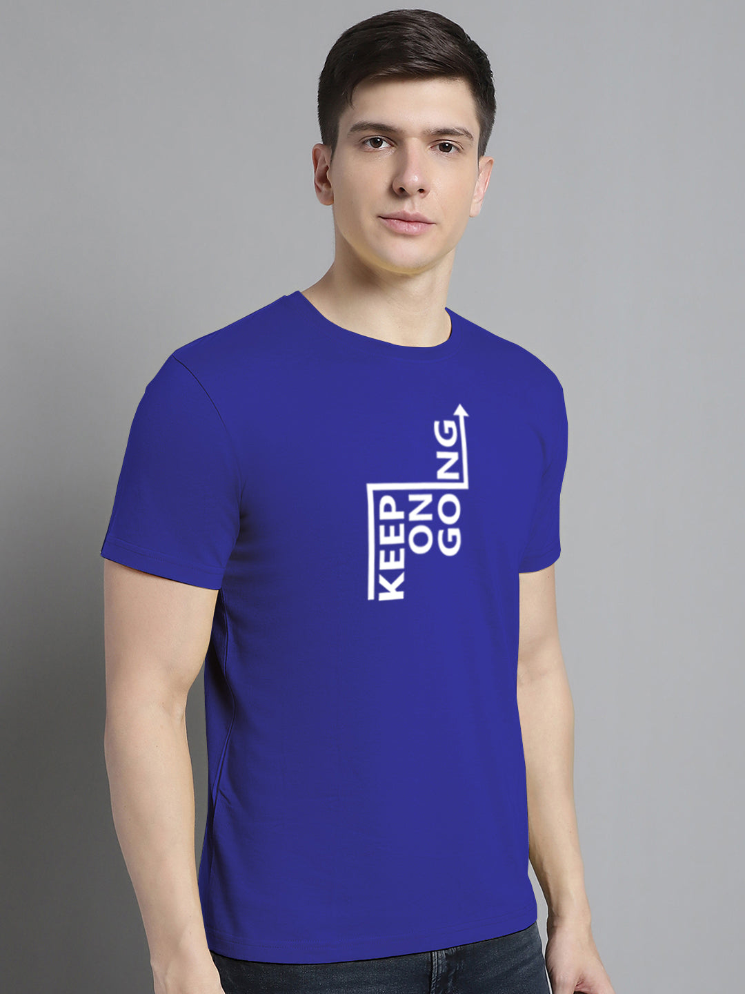 Fbar Keep On Going Cotton Round Neck T-Shirt - Friskers