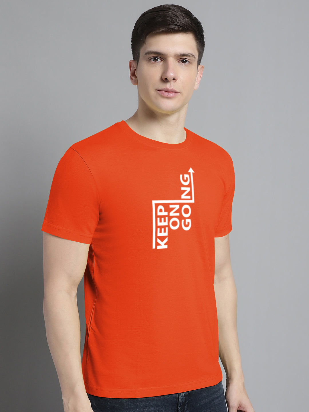 Fbar Keep On Going Cotton Round Neck T-Shirt - Friskers