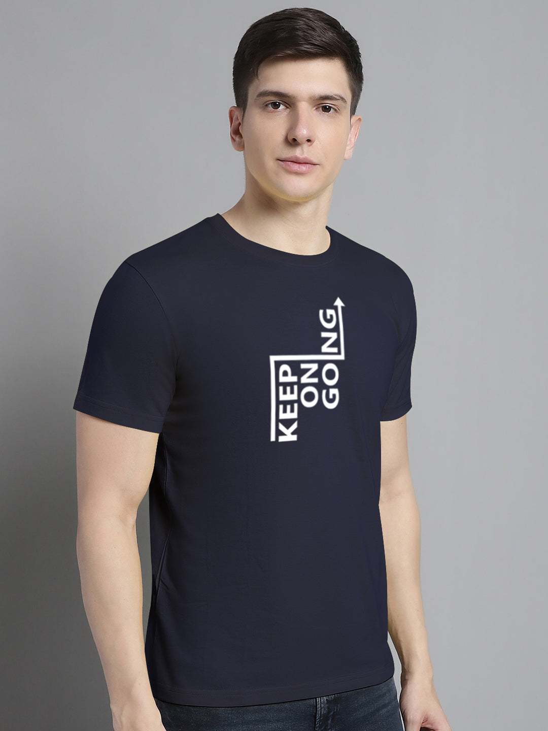 Fbar Keep On Going Cotton Round Neck T-Shirt - Friskers