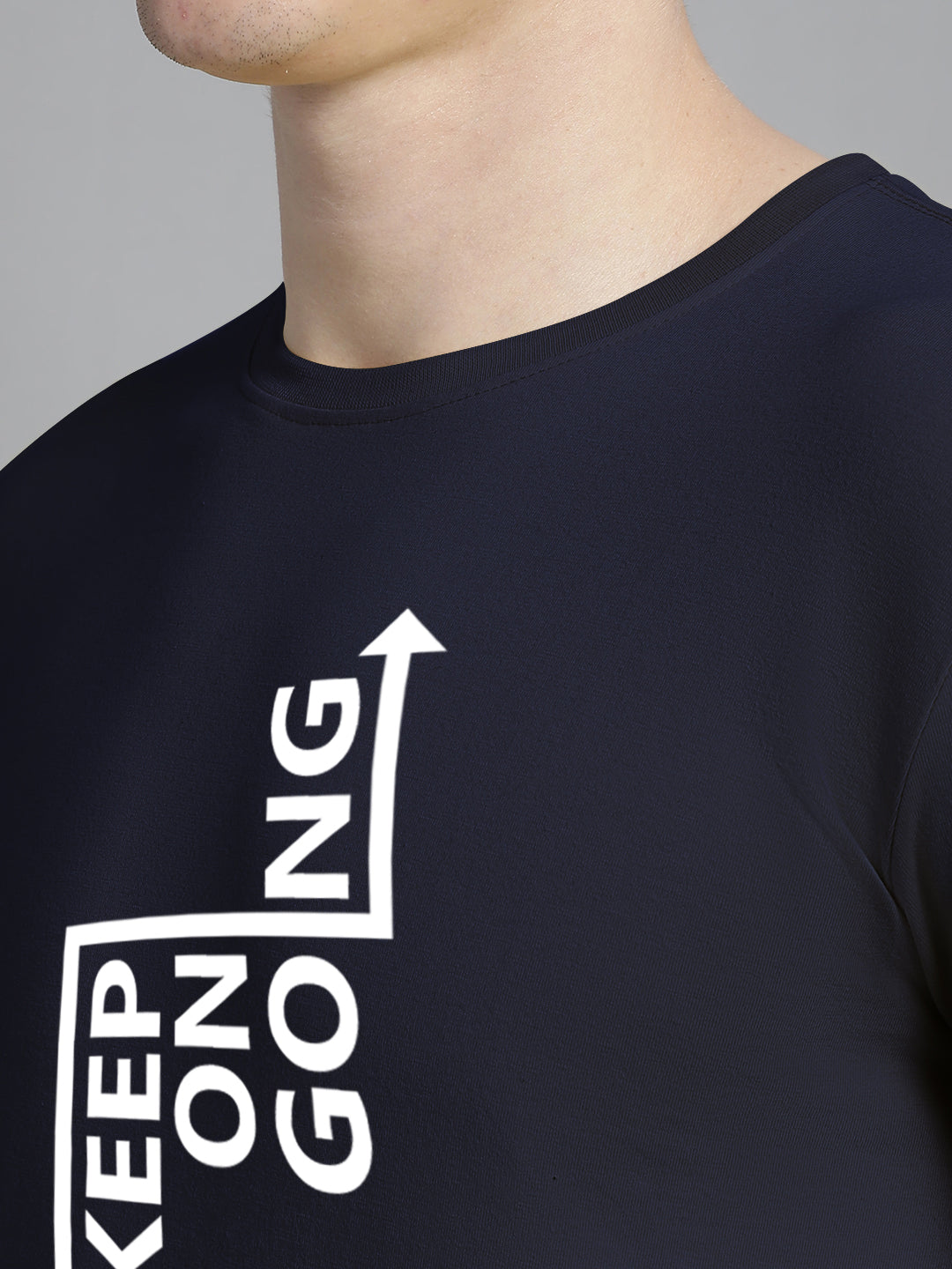 Fbar Keep On Going Cotton Round Neck T-Shirt - Friskers