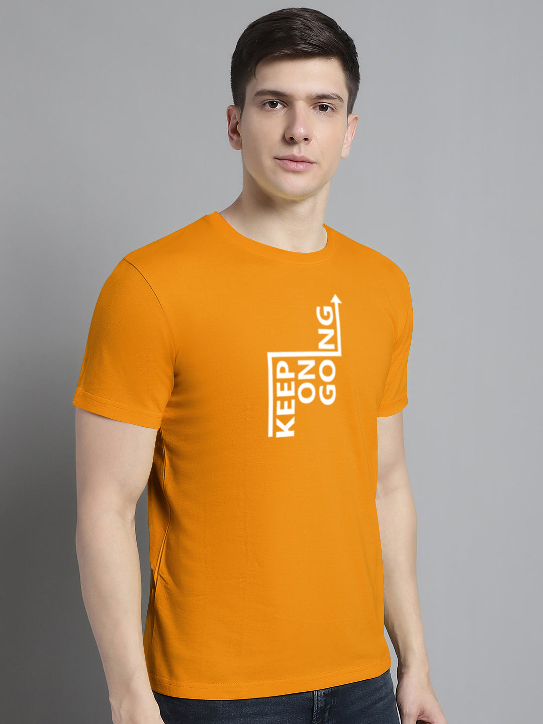 Fbar Keep On Going Cotton Round Neck T-Shirt - Friskers