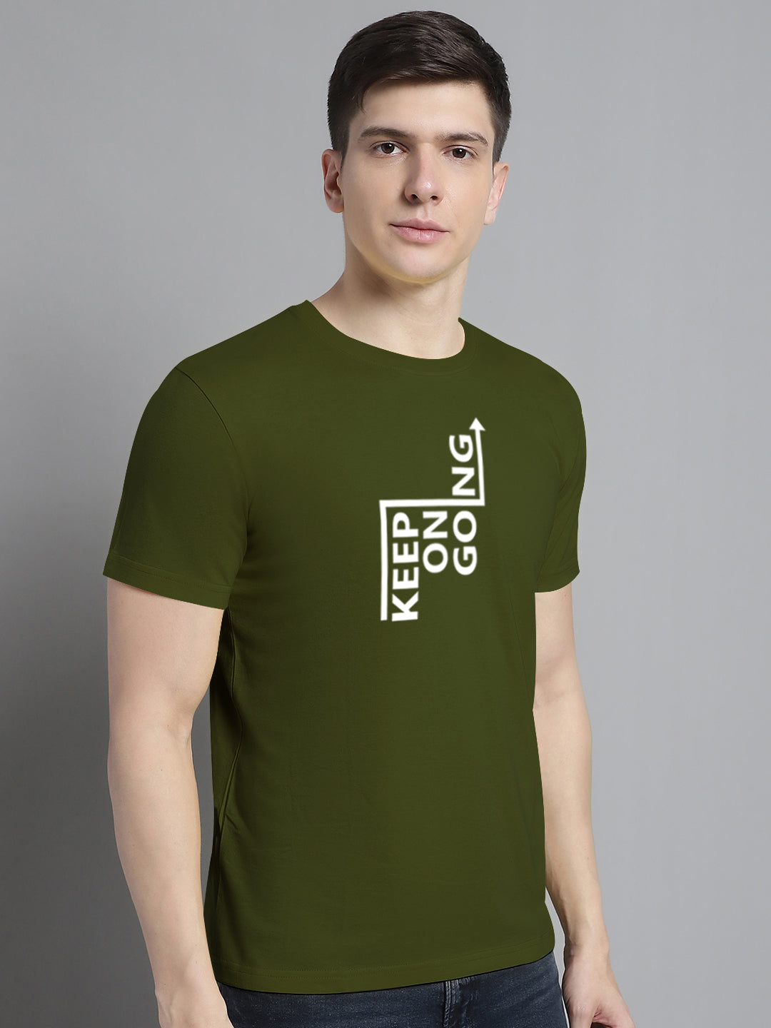 Fbar Keep On Going Cotton Round Neck T-Shirt - Friskers