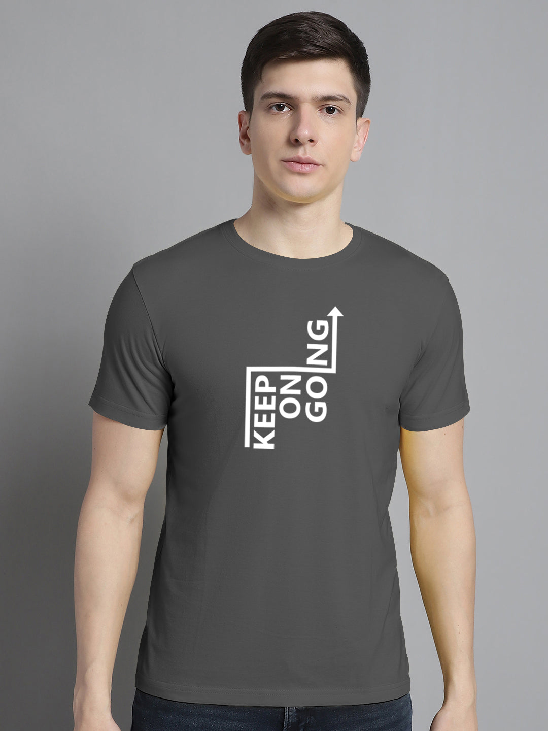 Fbar Keep On Going Cotton Round Neck T-Shirt - Friskers