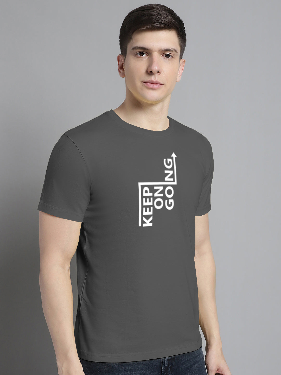 Fbar Keep On Going Cotton Round Neck T-Shirt - Friskers